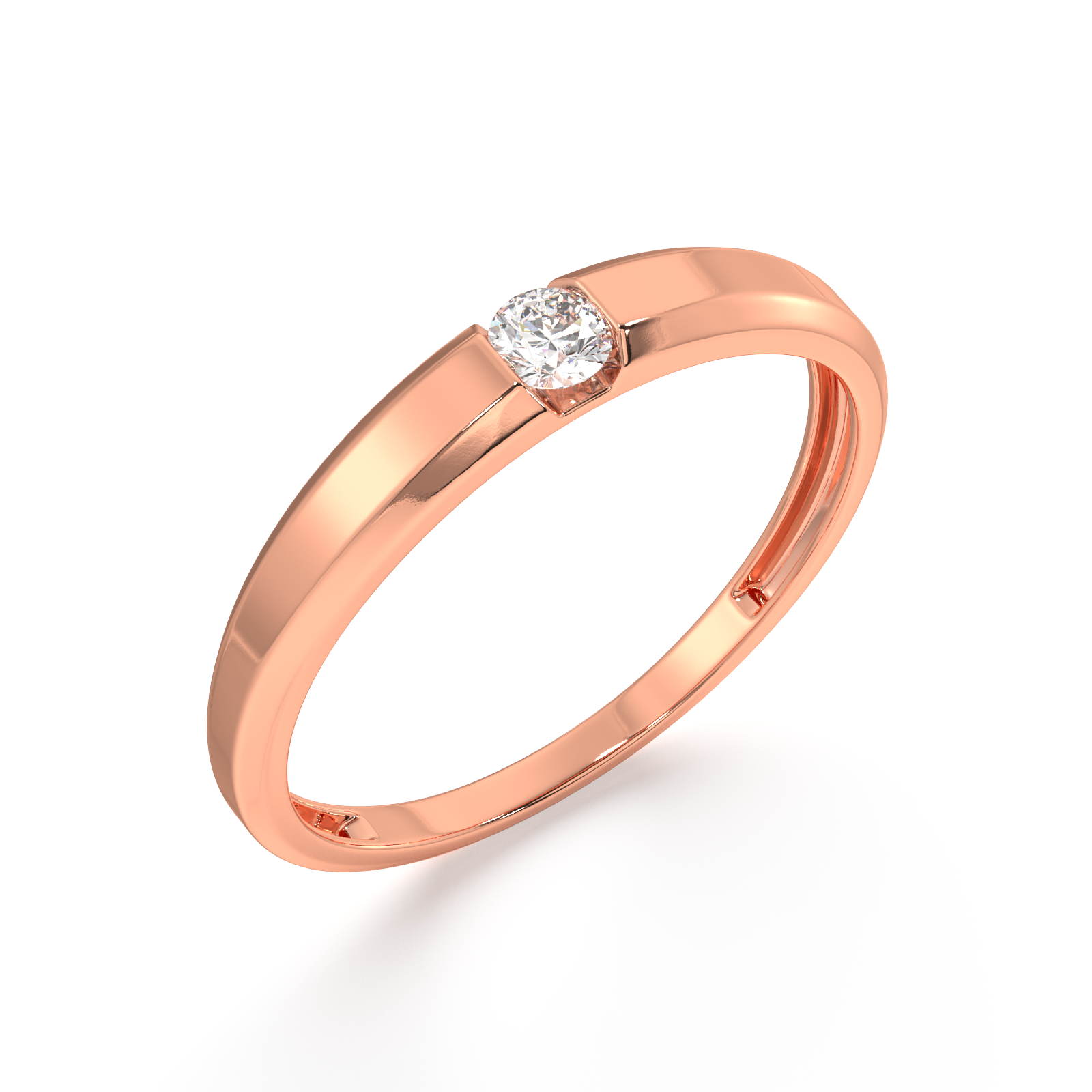 Strength of Shine Gold and Diamond Ring