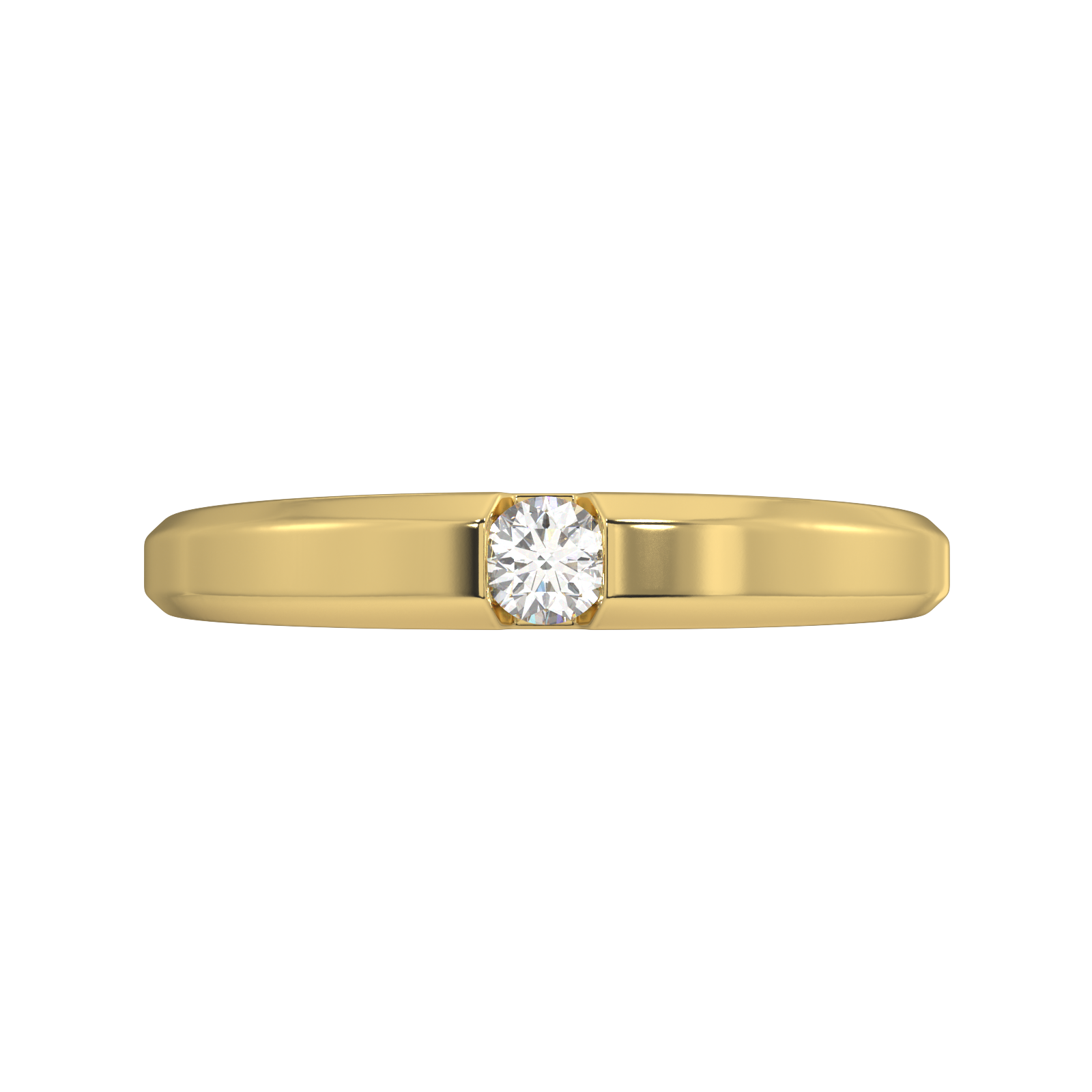 Strength of Shine Gold and Diamond Ring