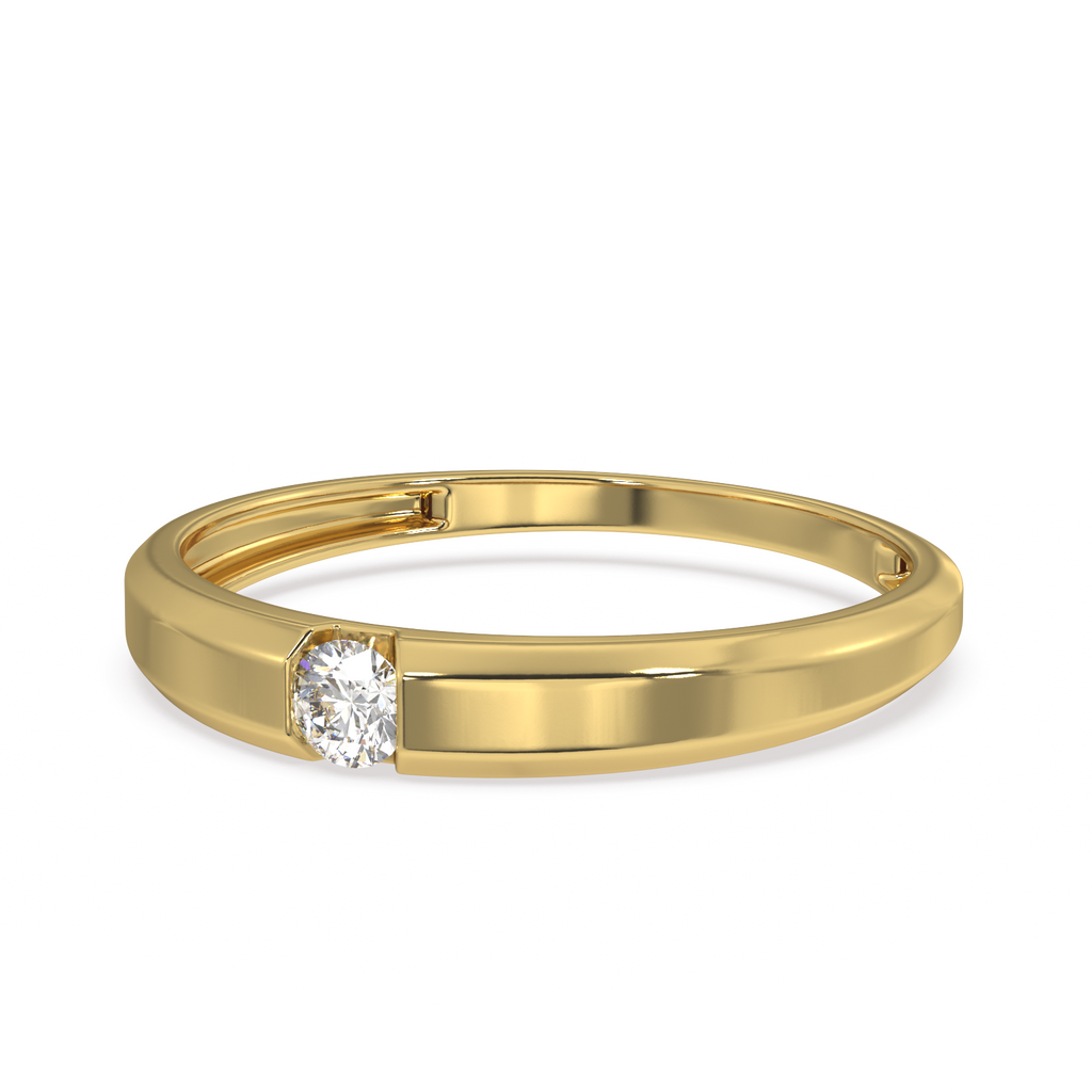 Strength of Shine Gold and Diamond Ring