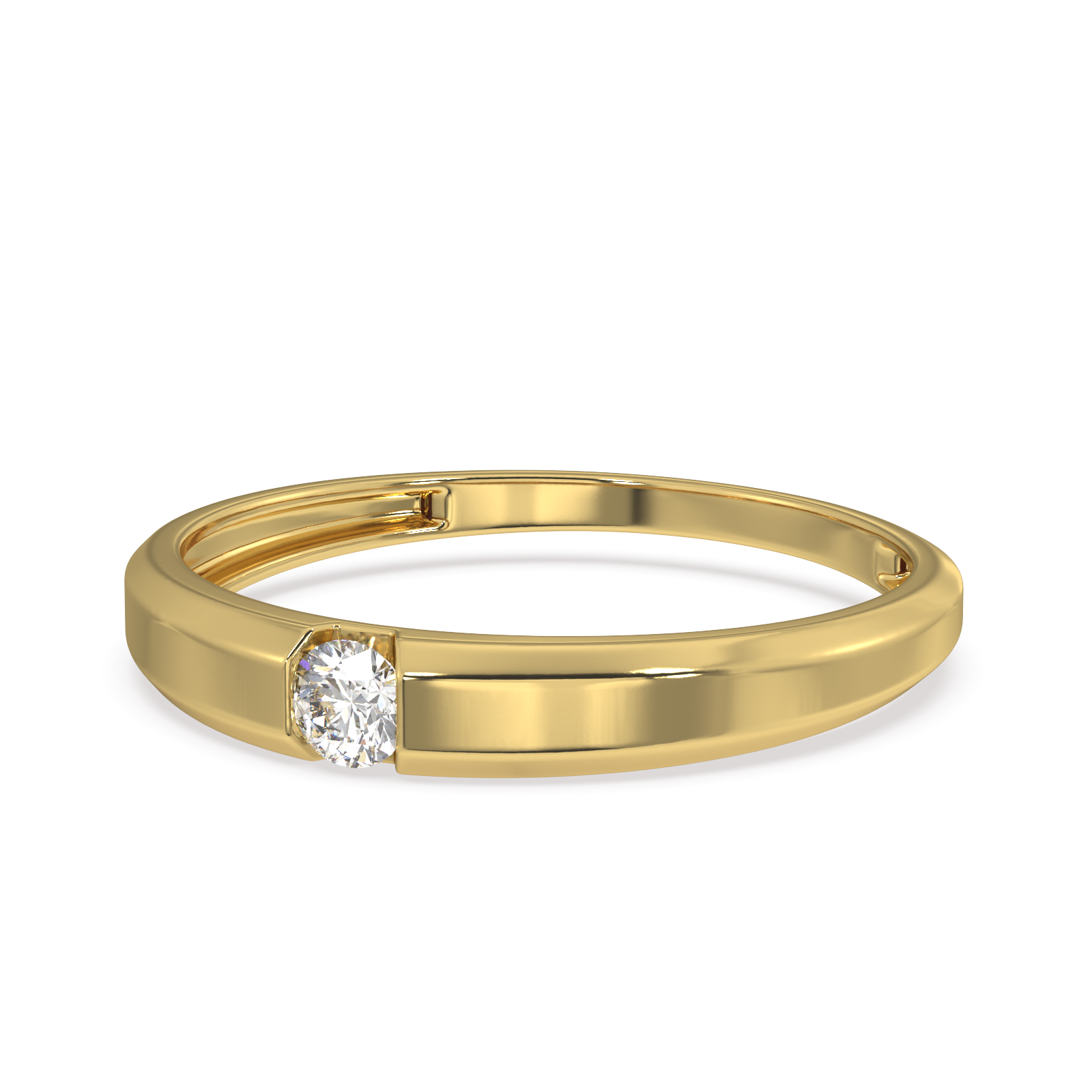 Strength of Shine Gold and Diamond Ring