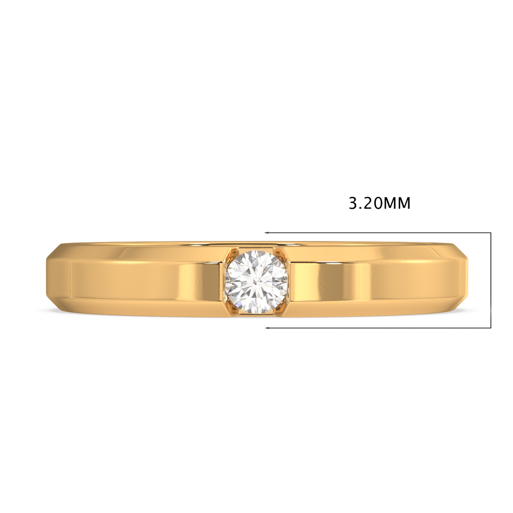 Strength of Shine Gold and Diamond Ring