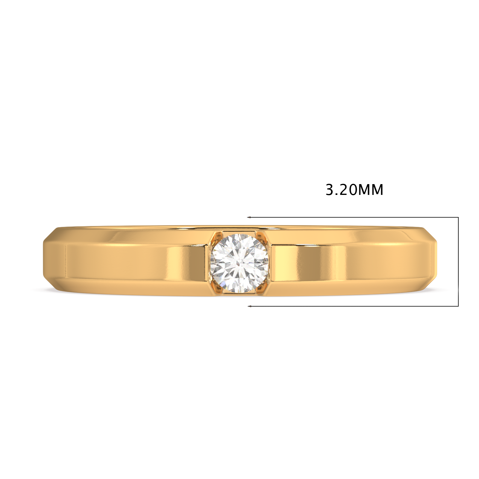 Strength of Shine Gold and Diamond Ring