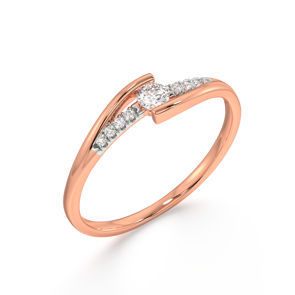 Lady's Grace Gold and Diamond Ring