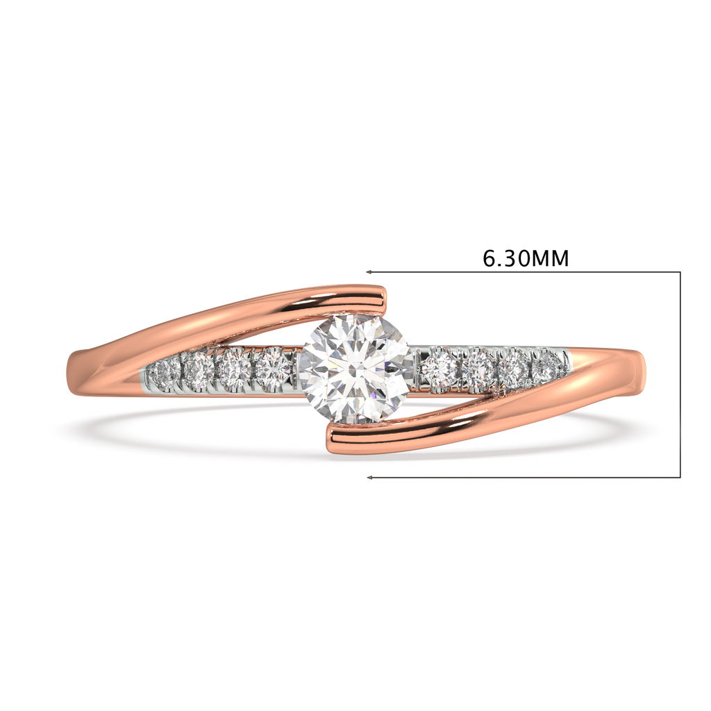 Lady's Grace Gold and Diamond Ring
