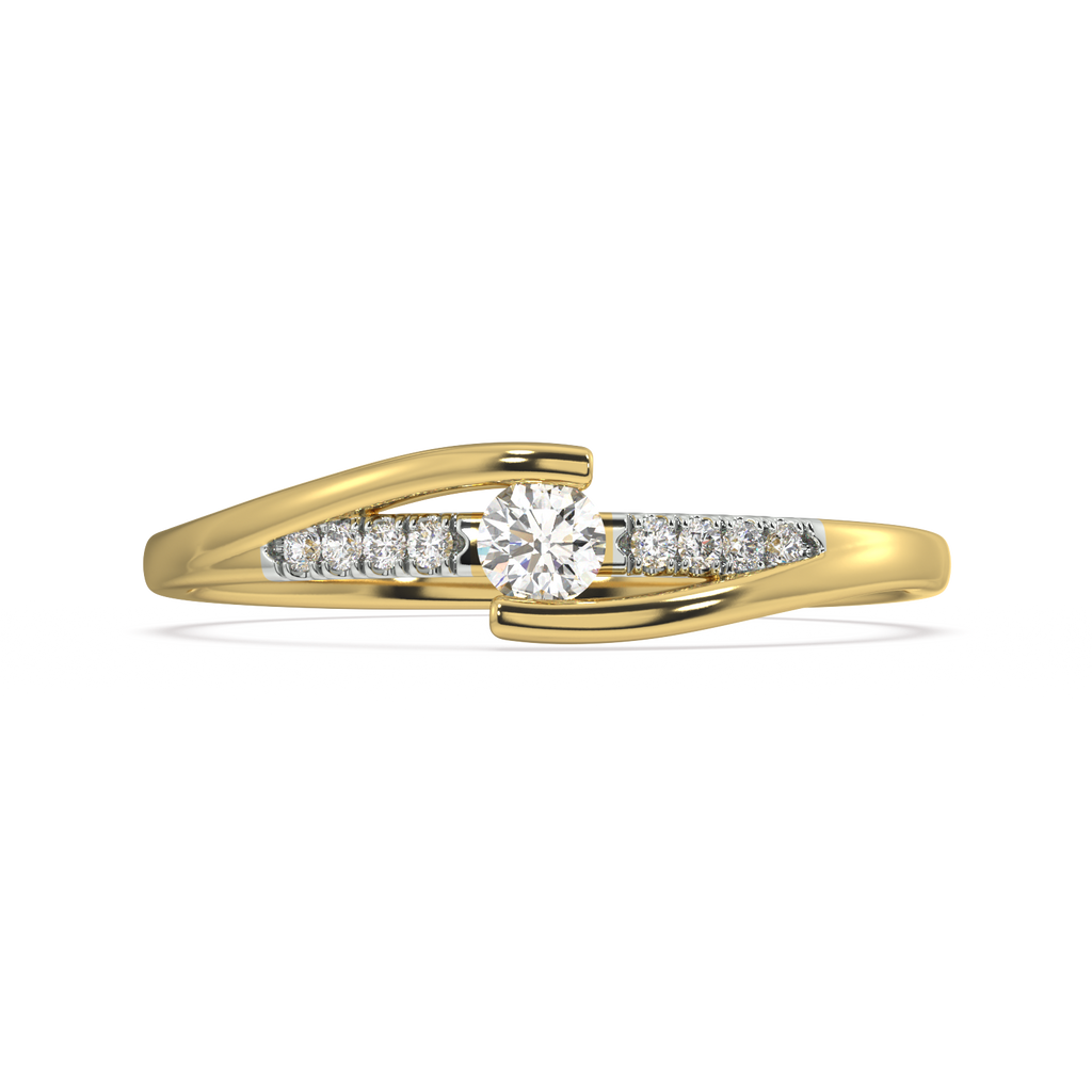 Lady's Grace Gold and Diamond Ring