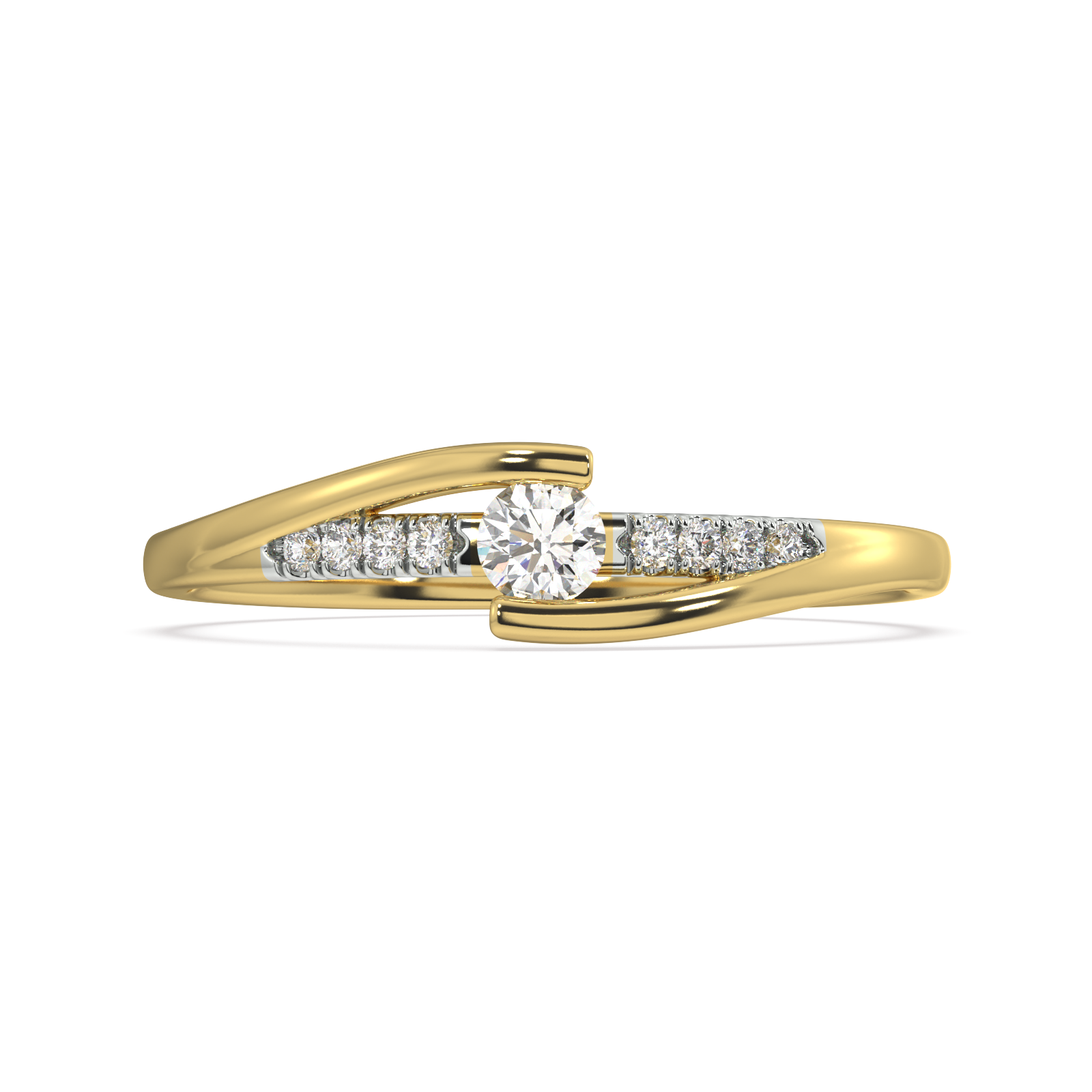 Lady's Grace Gold and Diamond Ring
