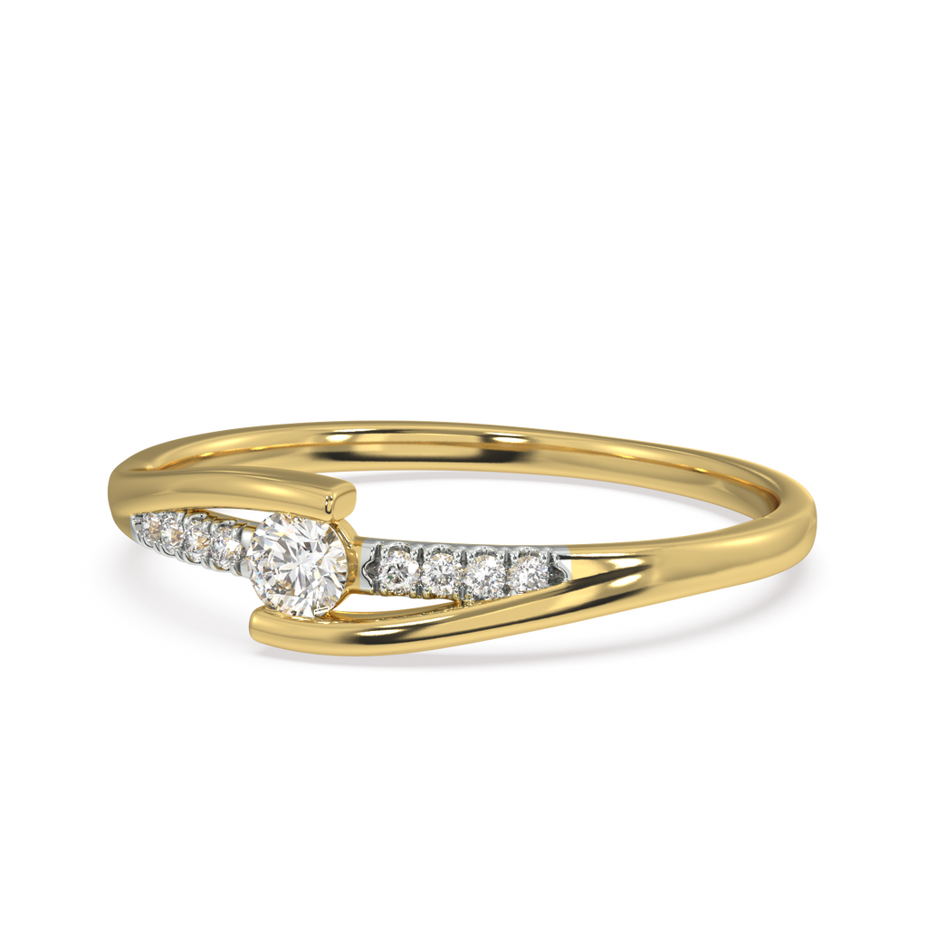 Lady's Grace Gold and Diamond Ring