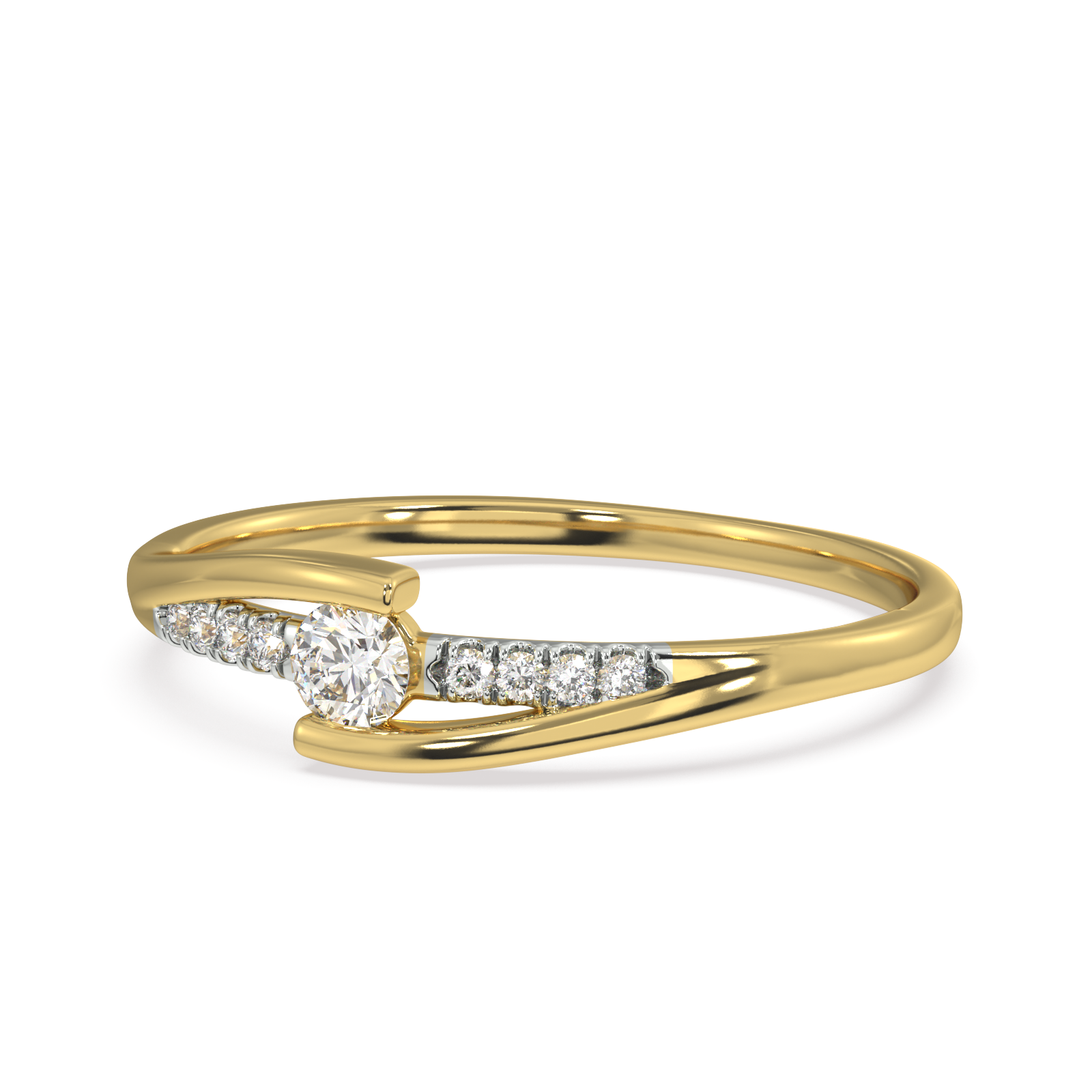 Lady's Grace Gold and Diamond Ring