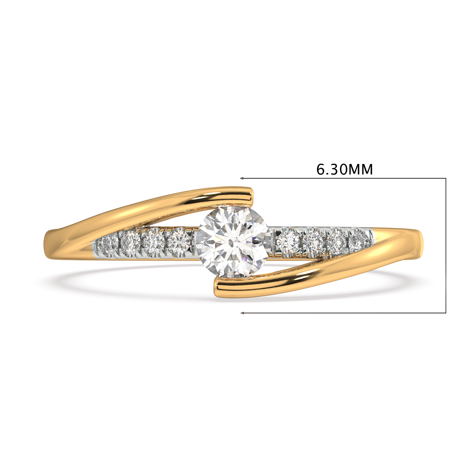 Lady's Grace Gold and Diamond Ring