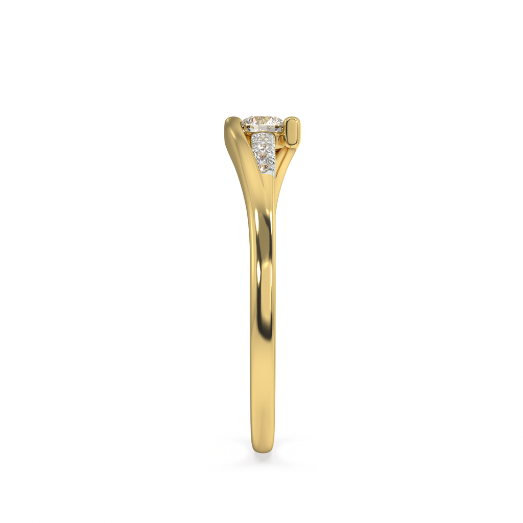 Lady's Grace Gold and Diamond Ring