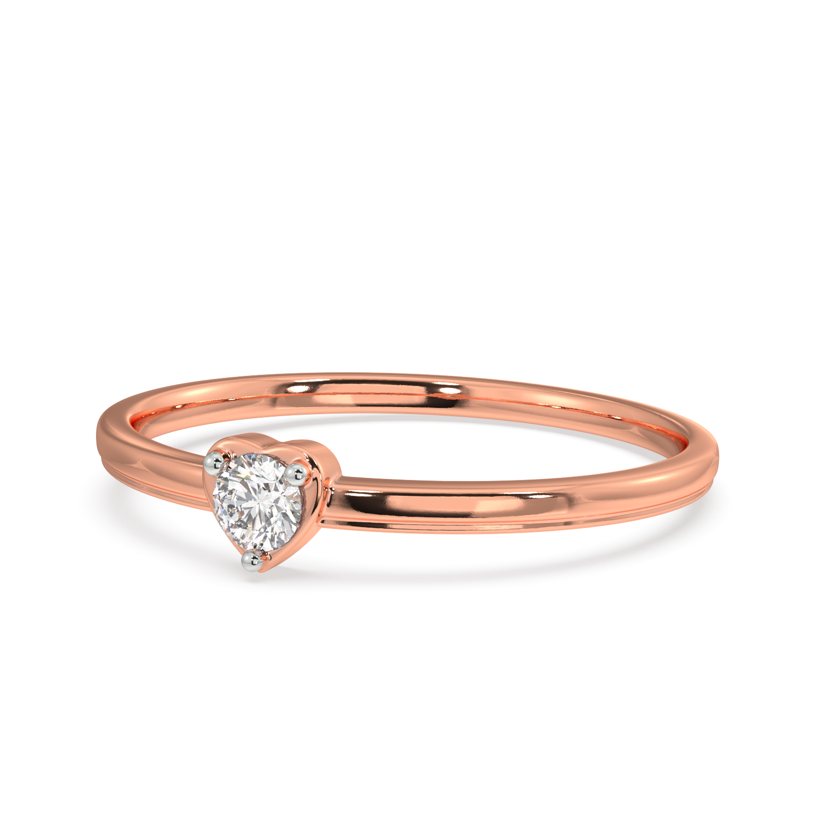 Reverential Heart Gold and Diamond Ring