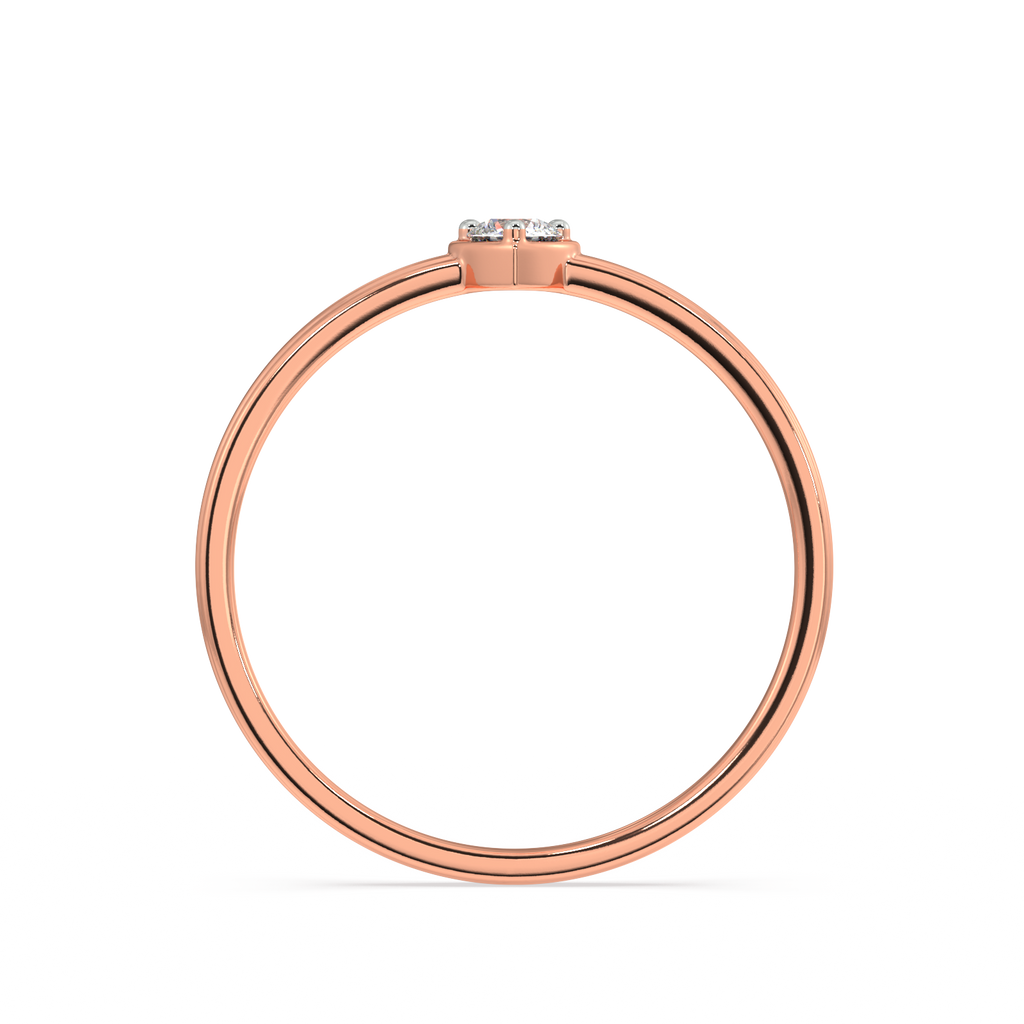 Reverential Heart Gold and Diamond Ring