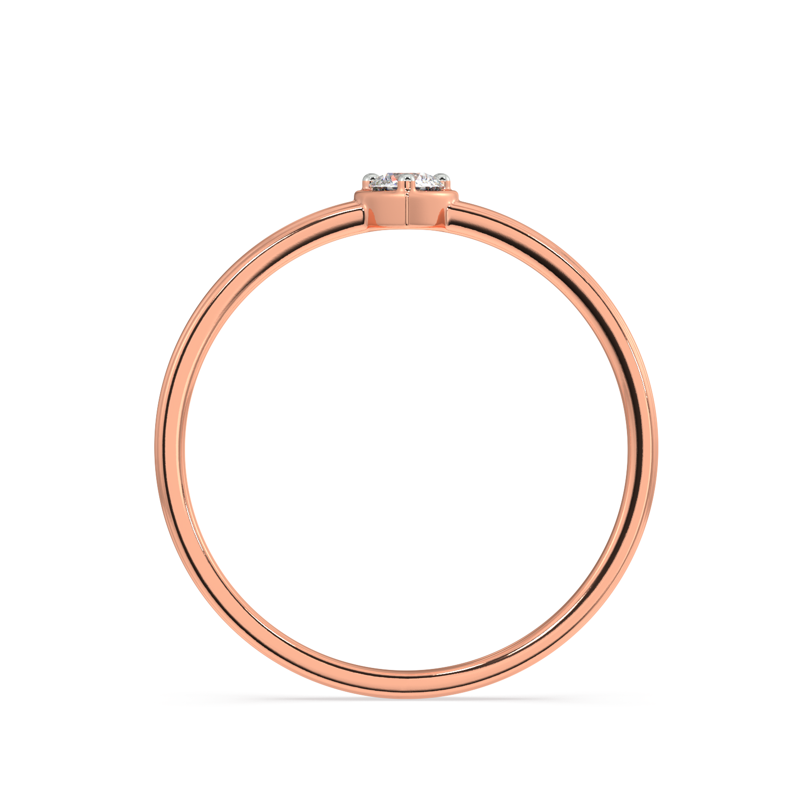 Reverential Heart Gold and Diamond Ring