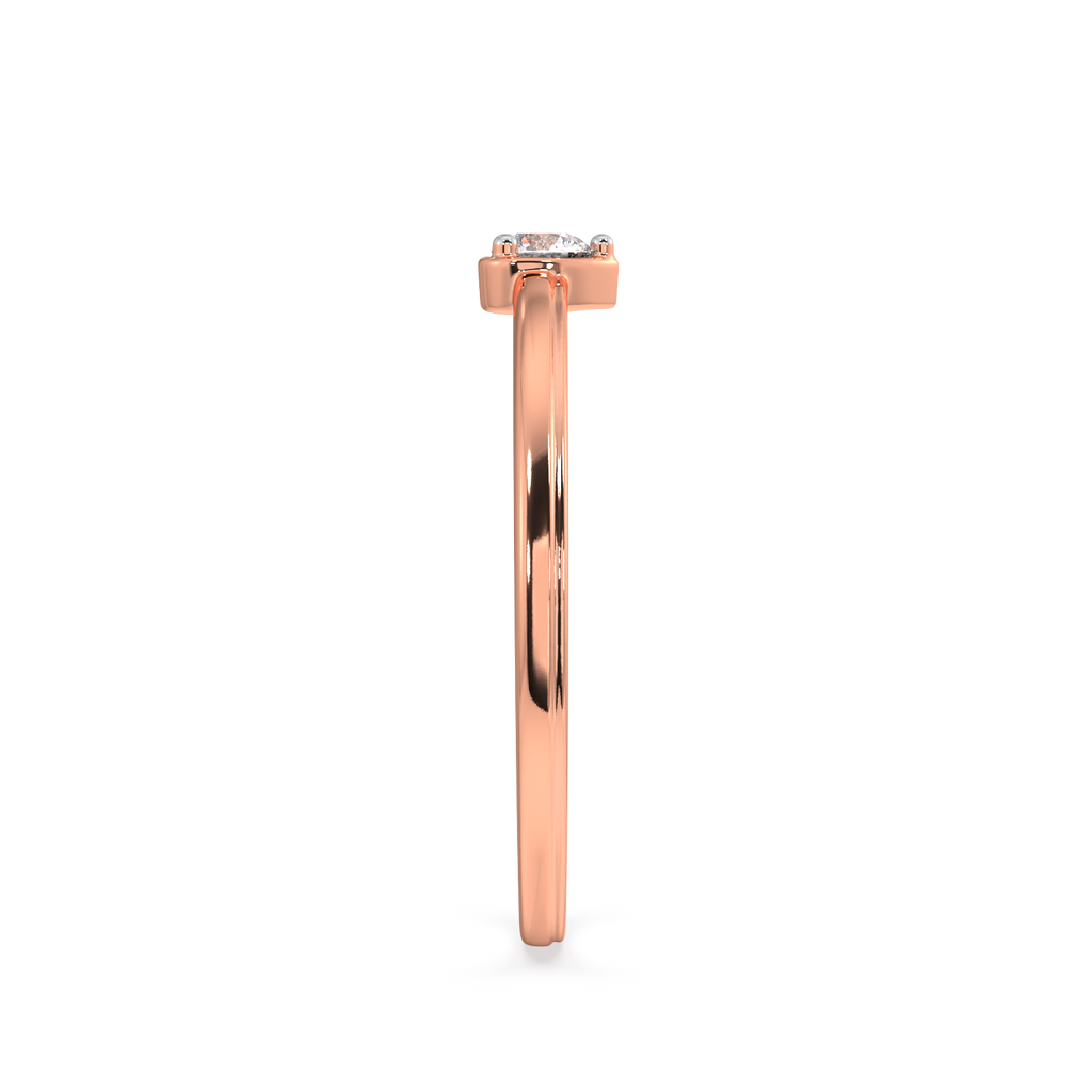 Reverential Heart Gold and Diamond Ring