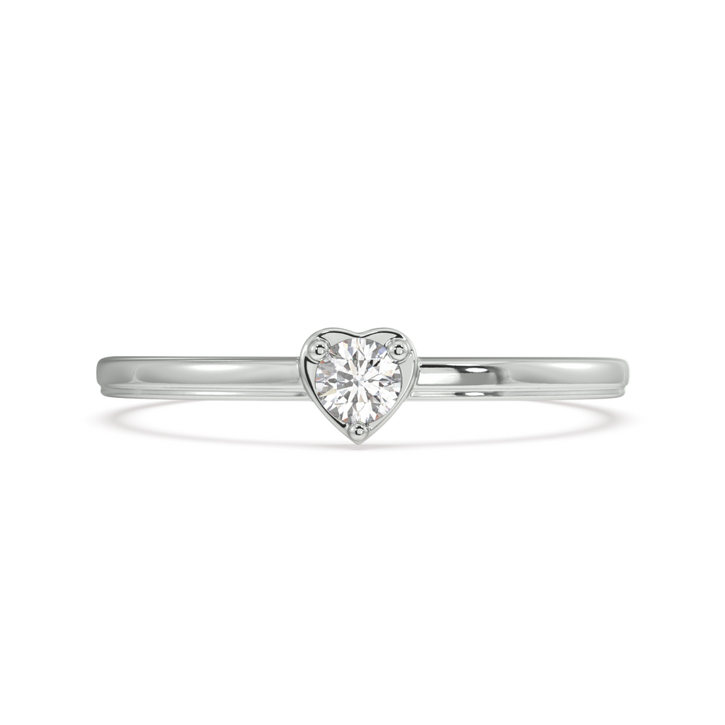 Reverential Heart Gold and Diamond Ring
