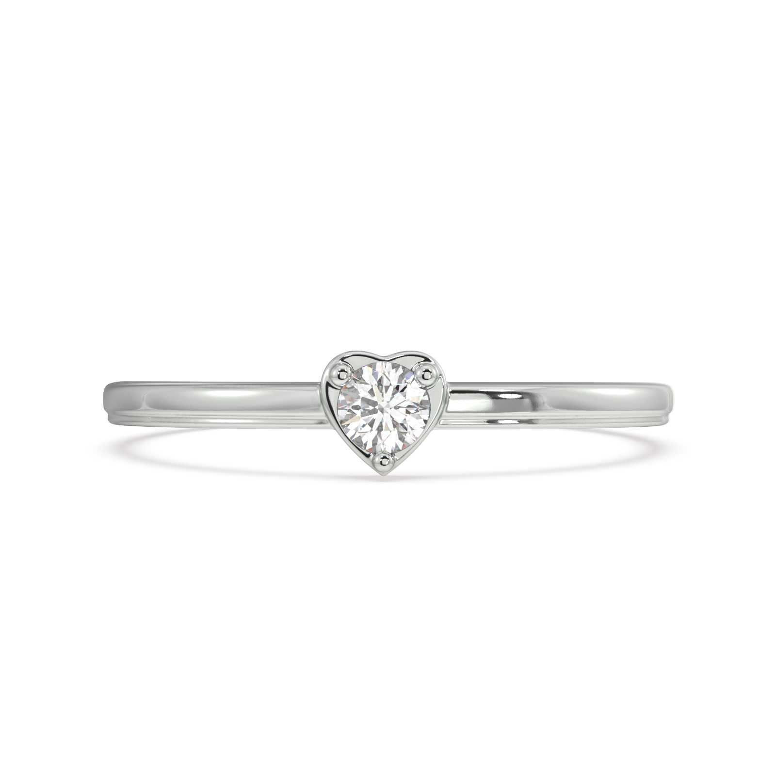 Reverential Heart Gold and Diamond Ring