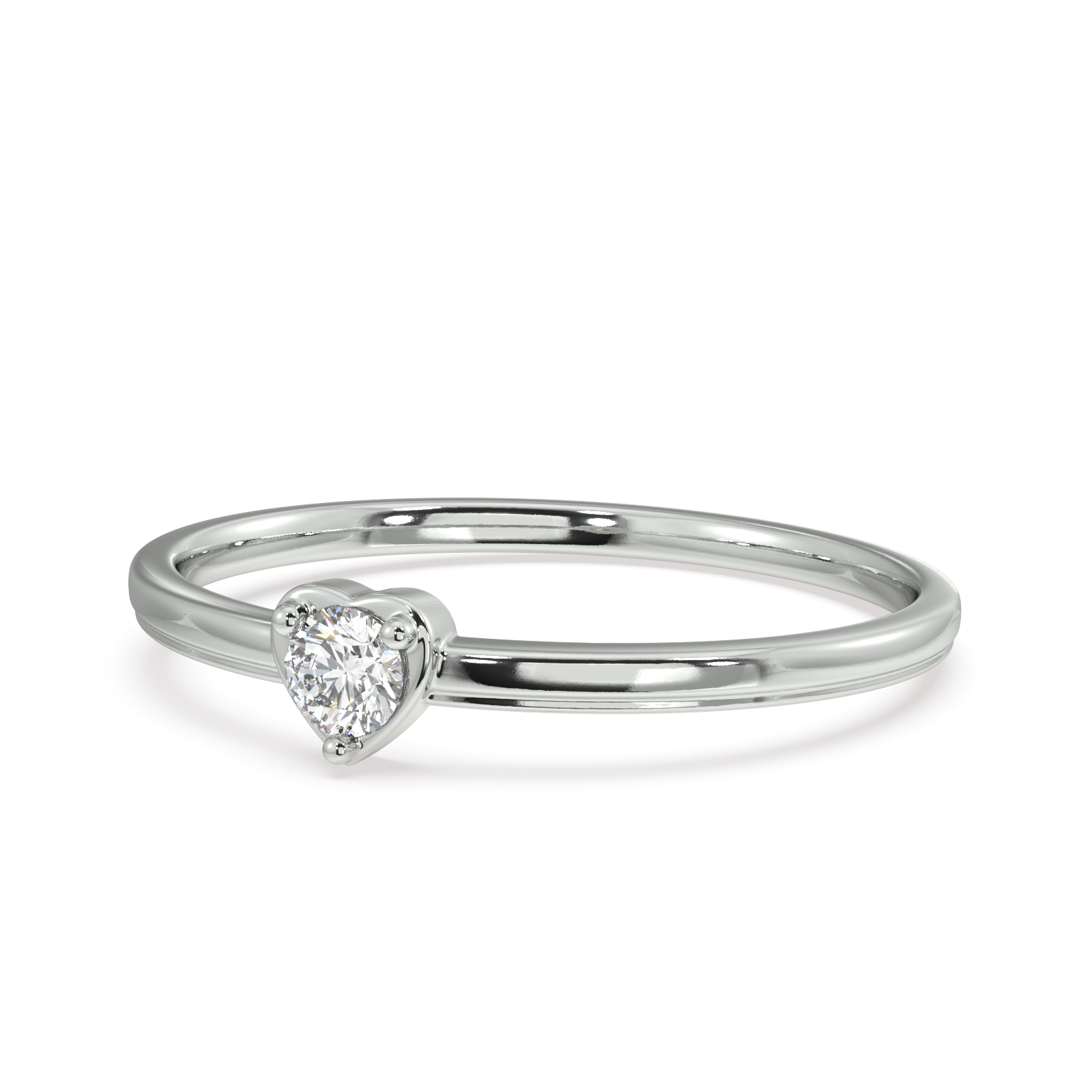 Reverential Heart Gold and Diamond Ring