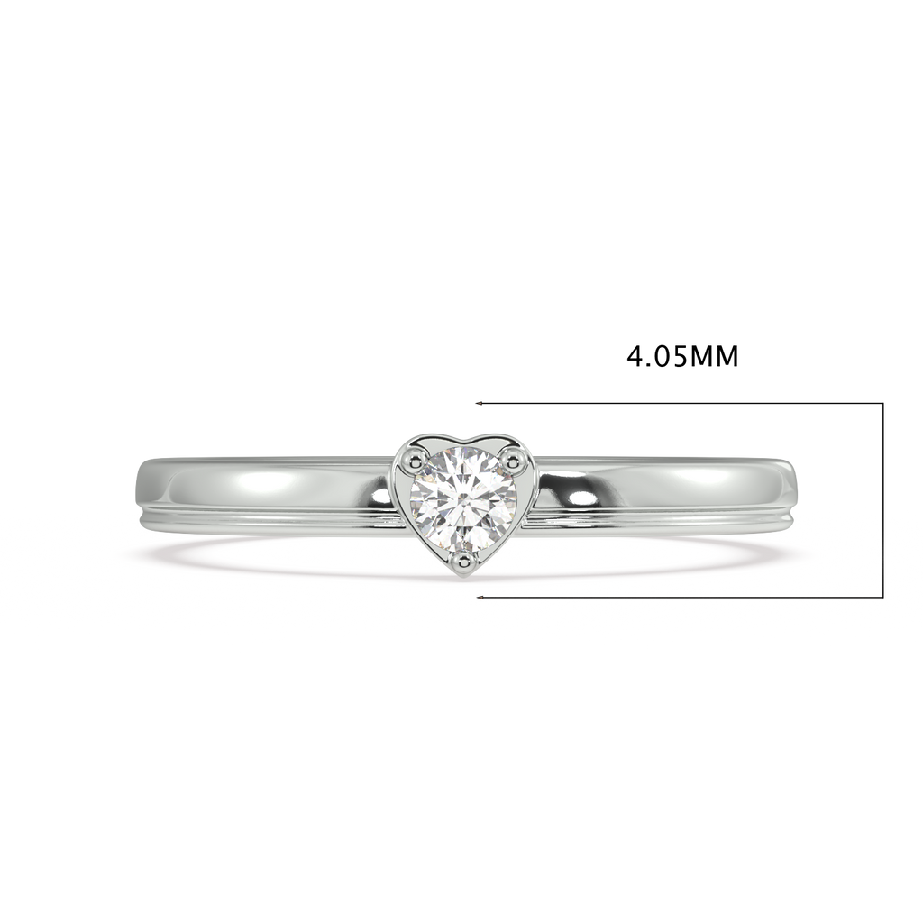 Reverential Heart Gold and Diamond Ring