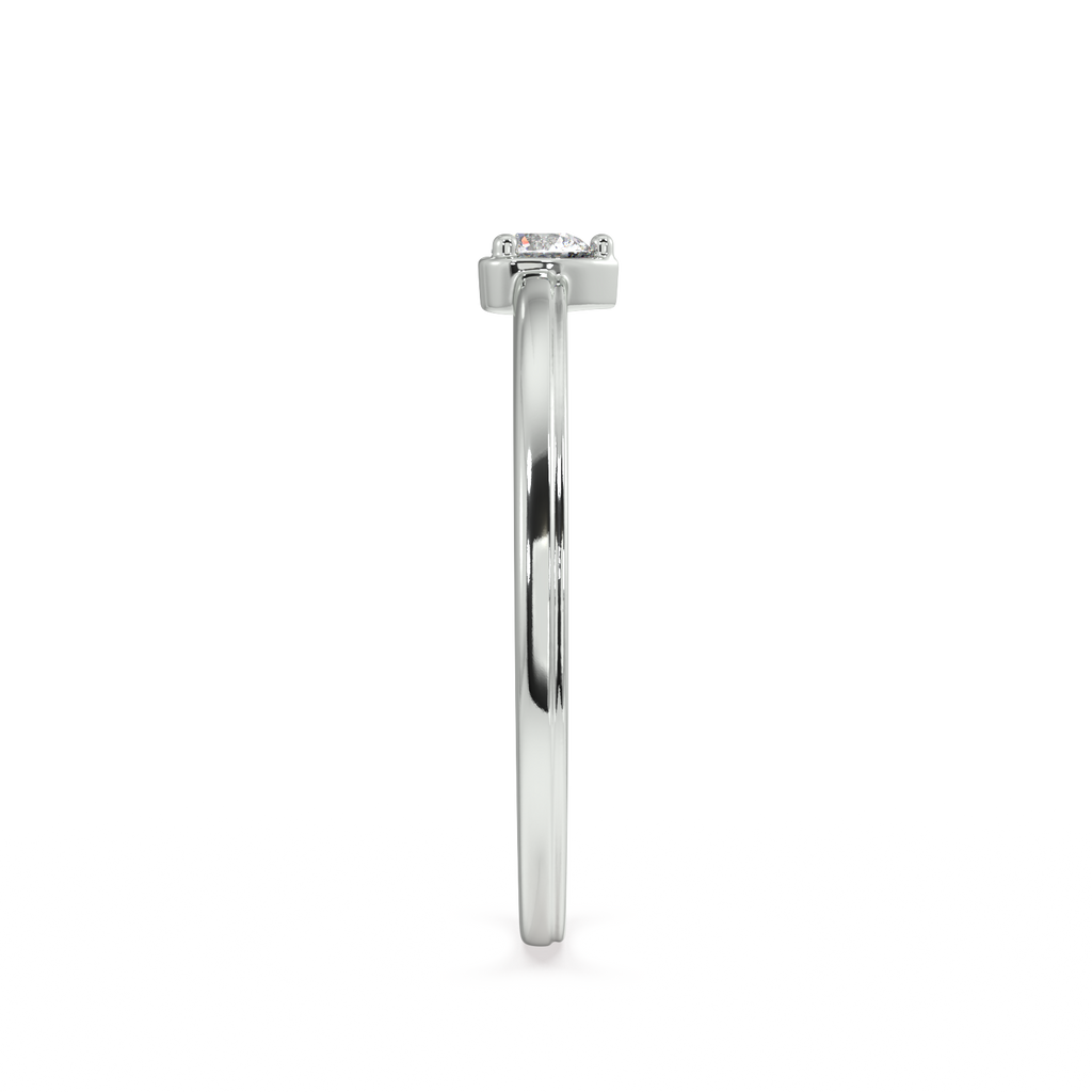 Reverential Heart Gold and Diamond Ring