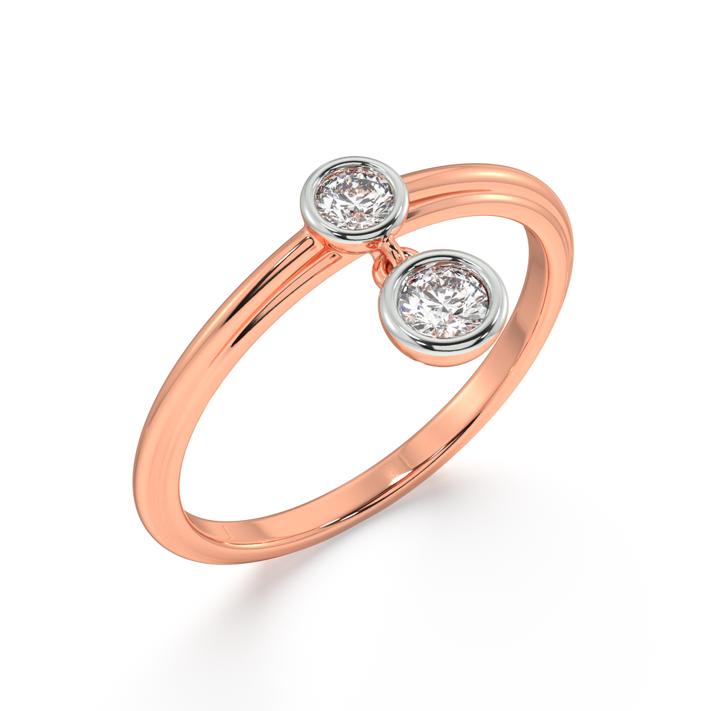 Light of Life Two Tone Gold and Diamond Ring