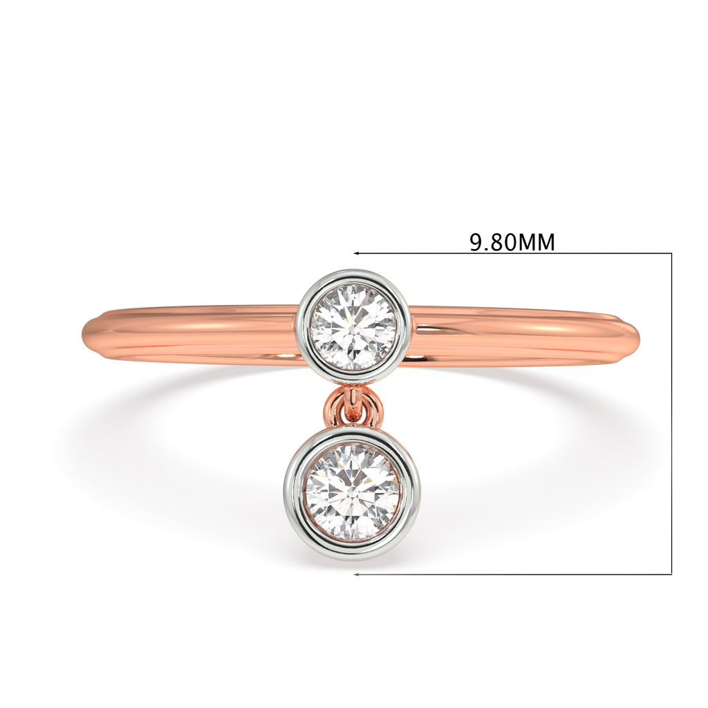 Light of Life Two Tone Gold and Diamond Ring