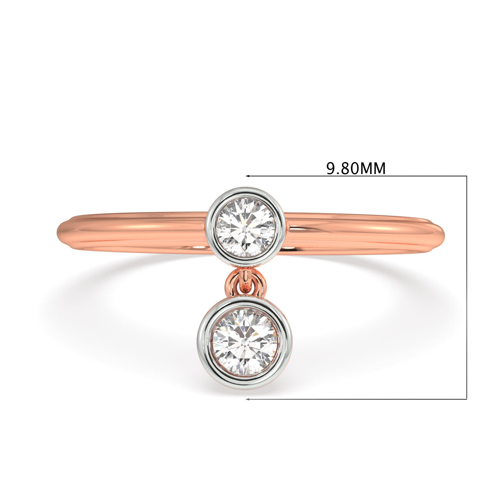 Light of Life Two Tone Gold and Diamond Ring