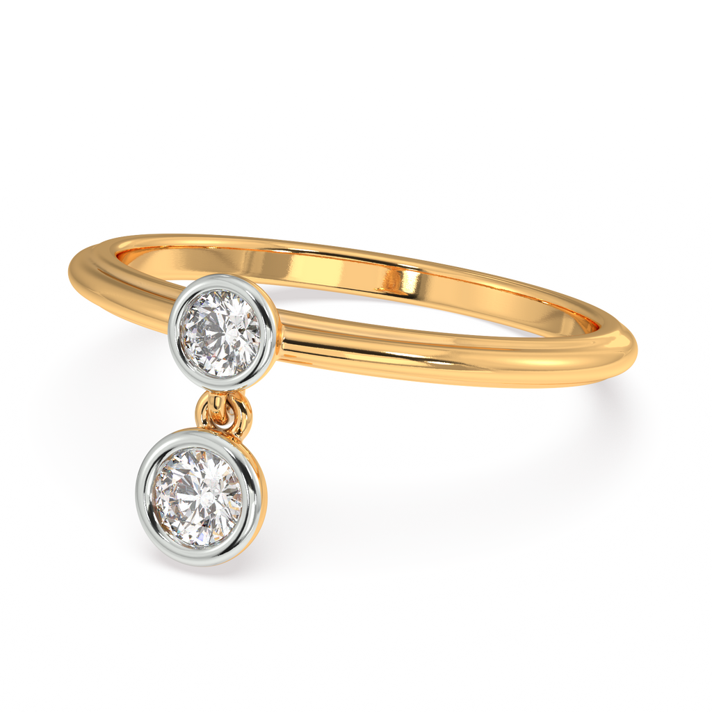Light of Life Two Tone Gold and Diamond Ring