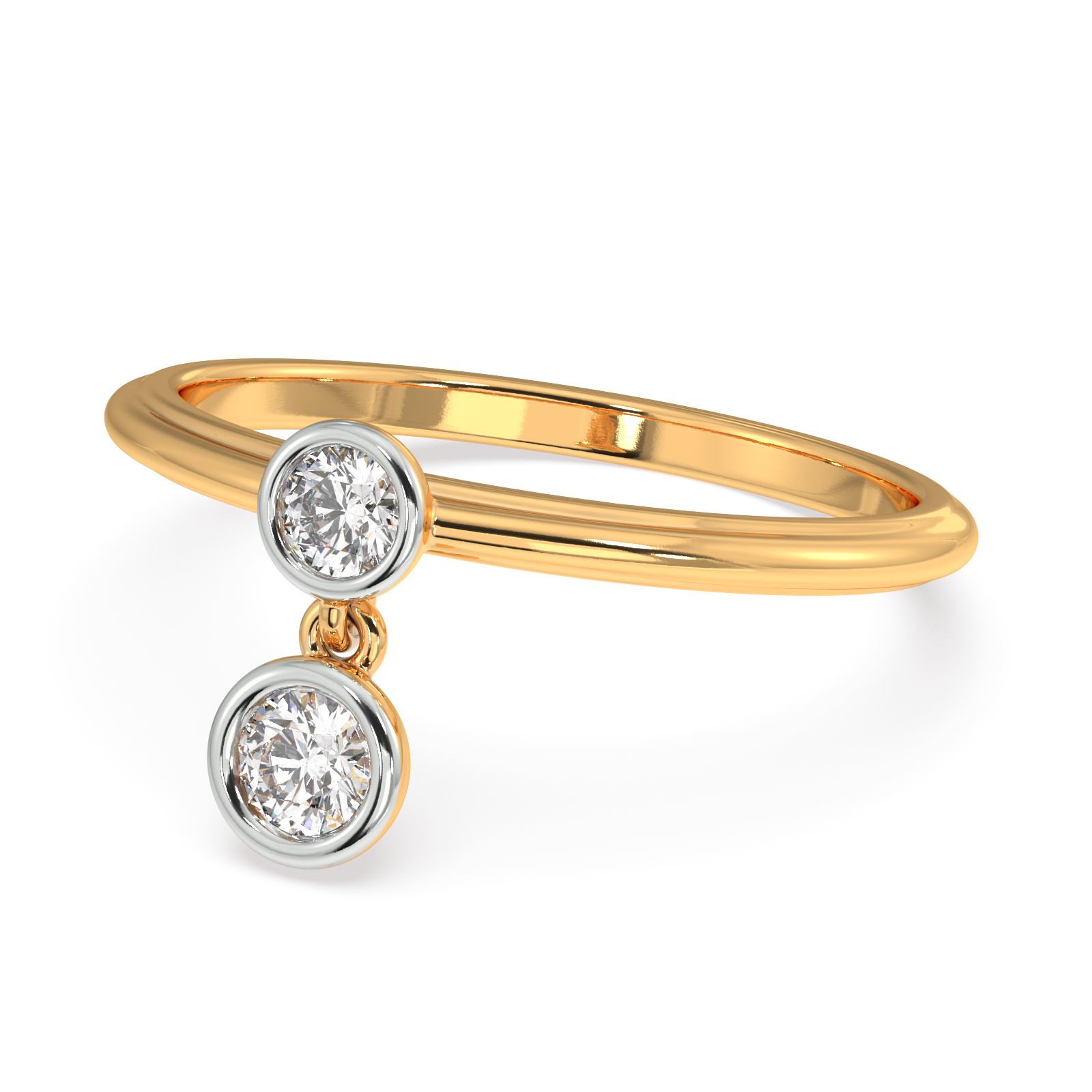 Light of Life Two Tone Gold and Diamond Ring