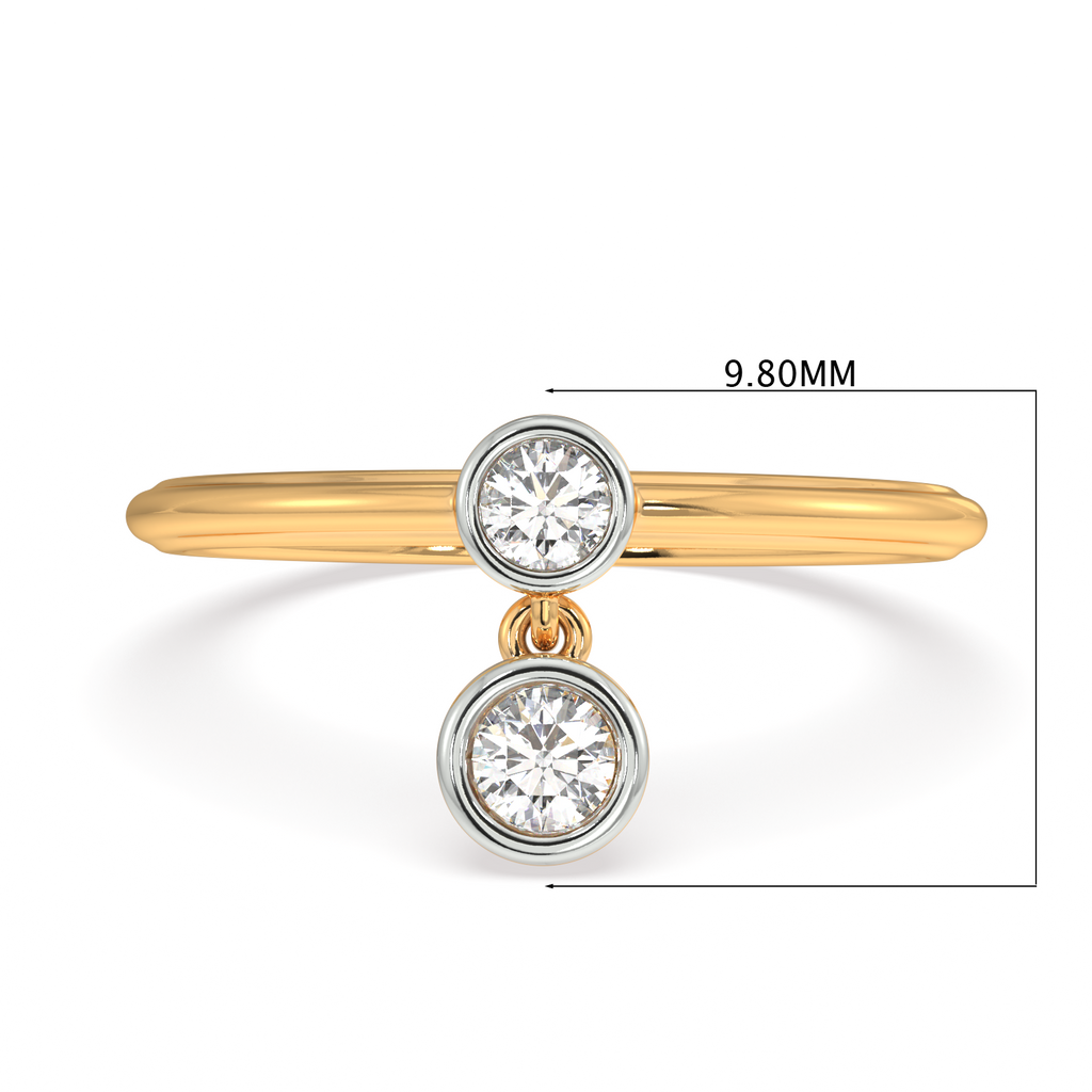 Light of Life Two Tone Gold and Diamond Ring