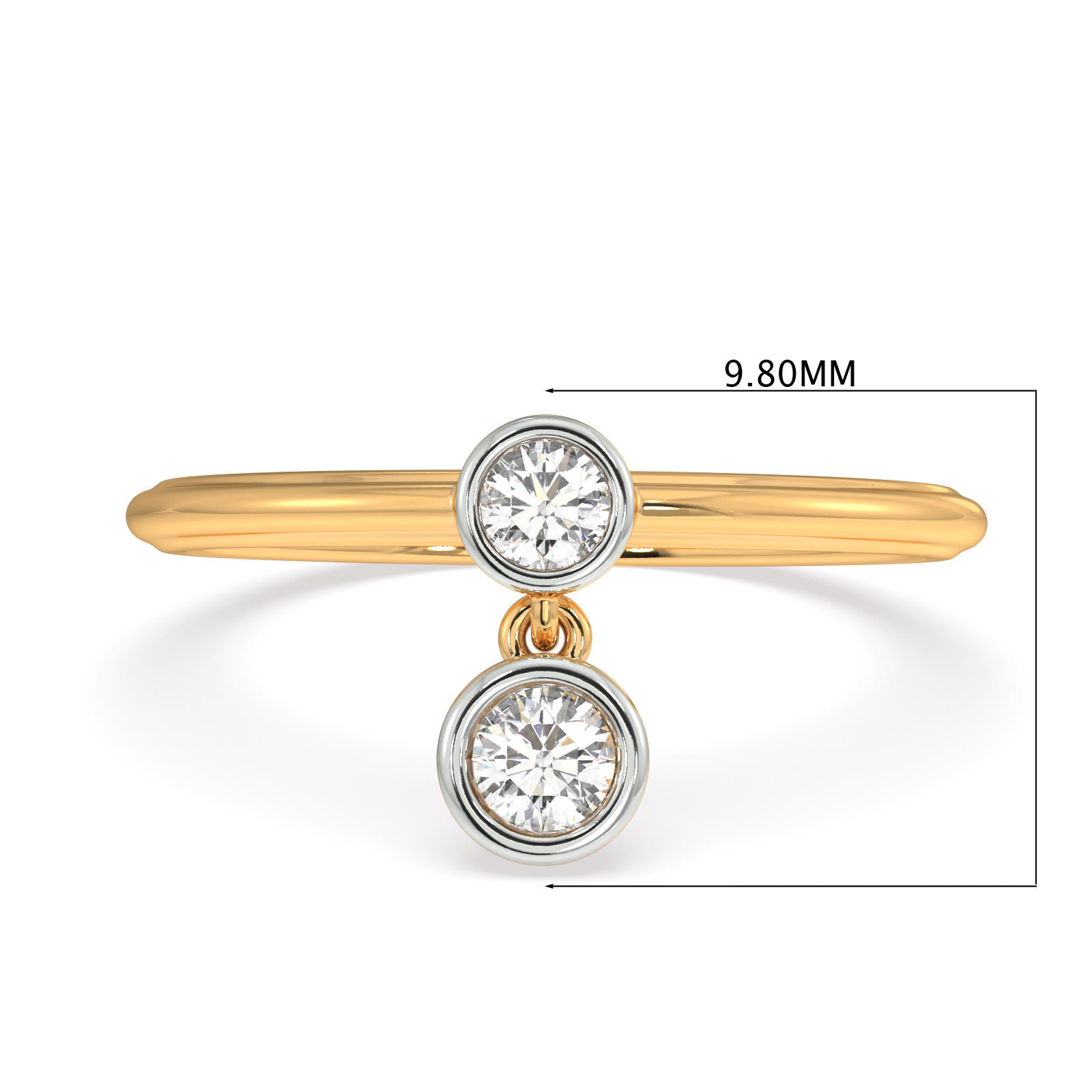Light of Life Two Tone Gold and Diamond Ring