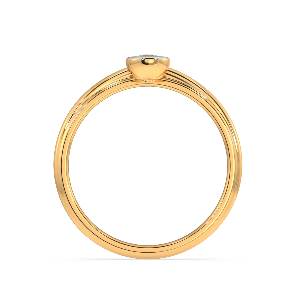 Light of Life Two Tone Gold and Diamond Ring