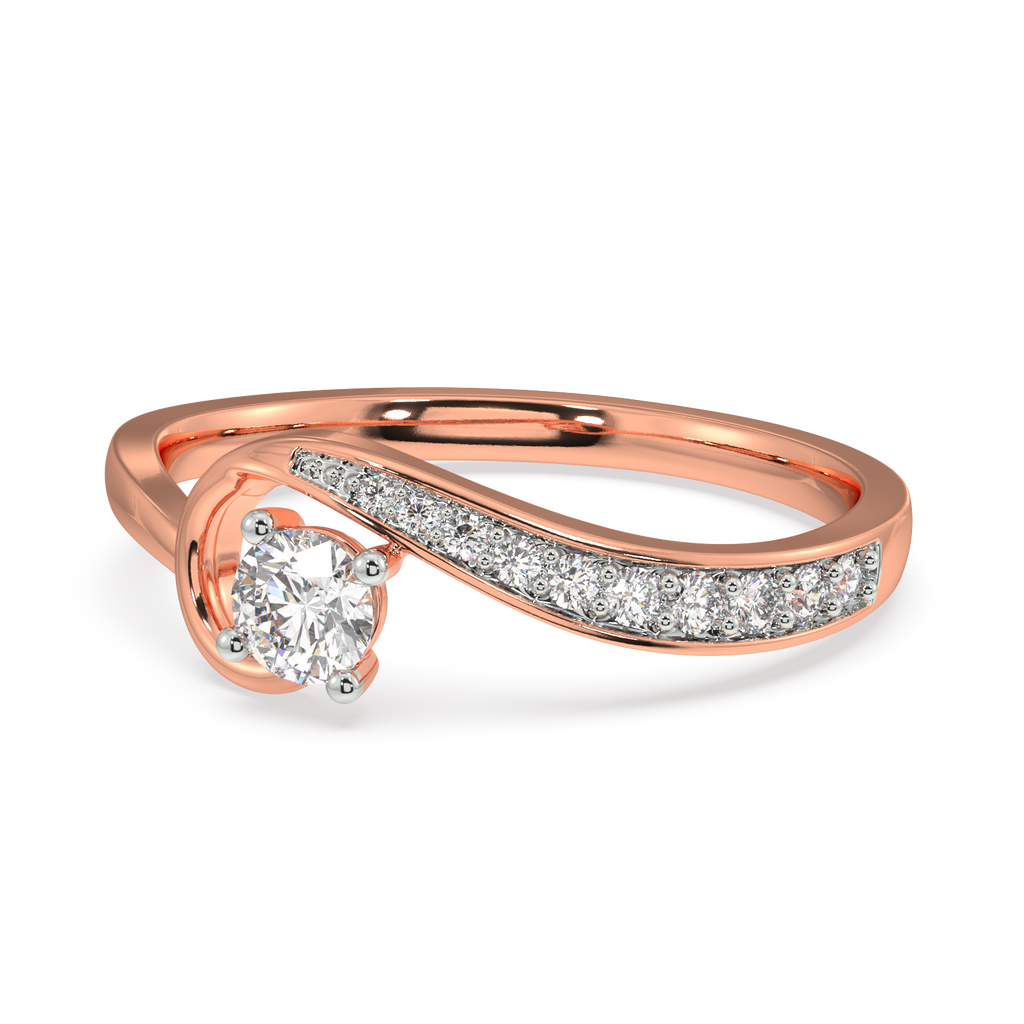 Glamorous and Gilded Gold and Diamond Ring