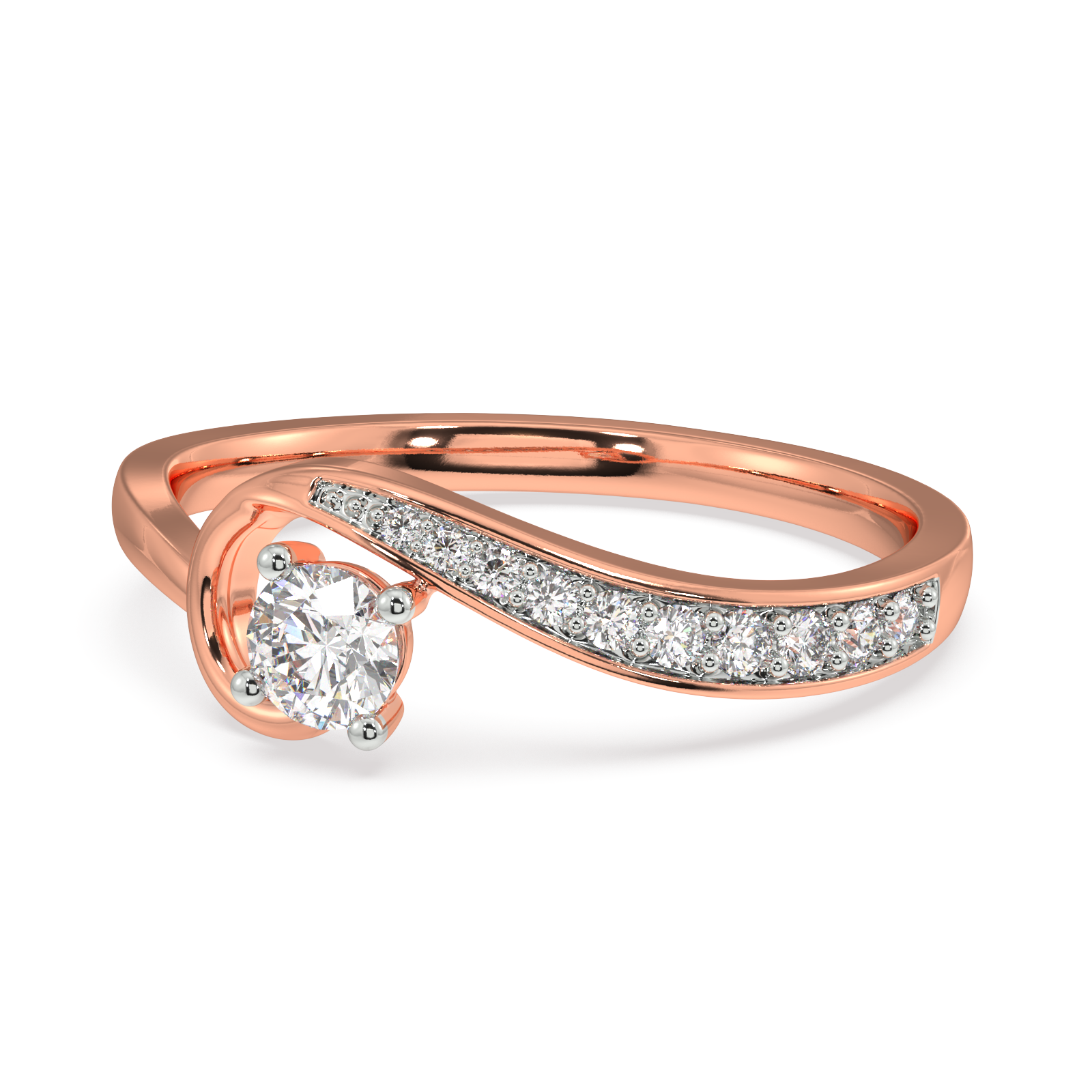 Glamorous and Gilded Gold and Diamond Ring