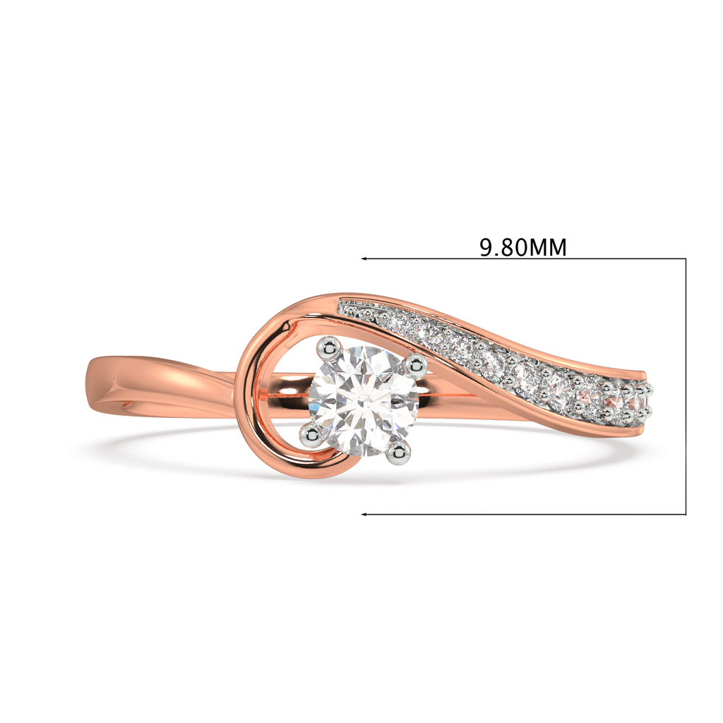 Glamorous and Gilded Gold and Diamond Ring