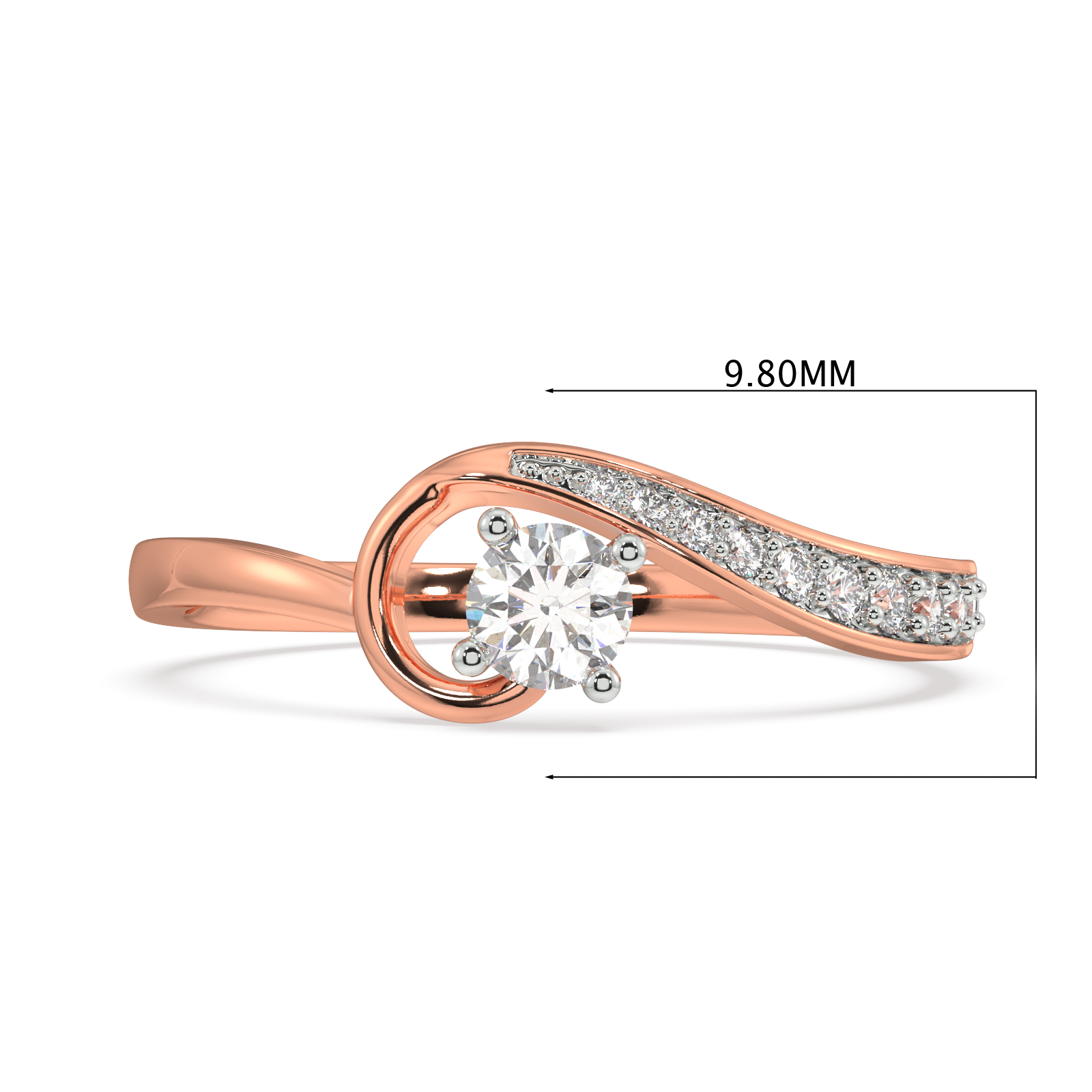 Glamorous and Gilded Gold and Diamond Ring