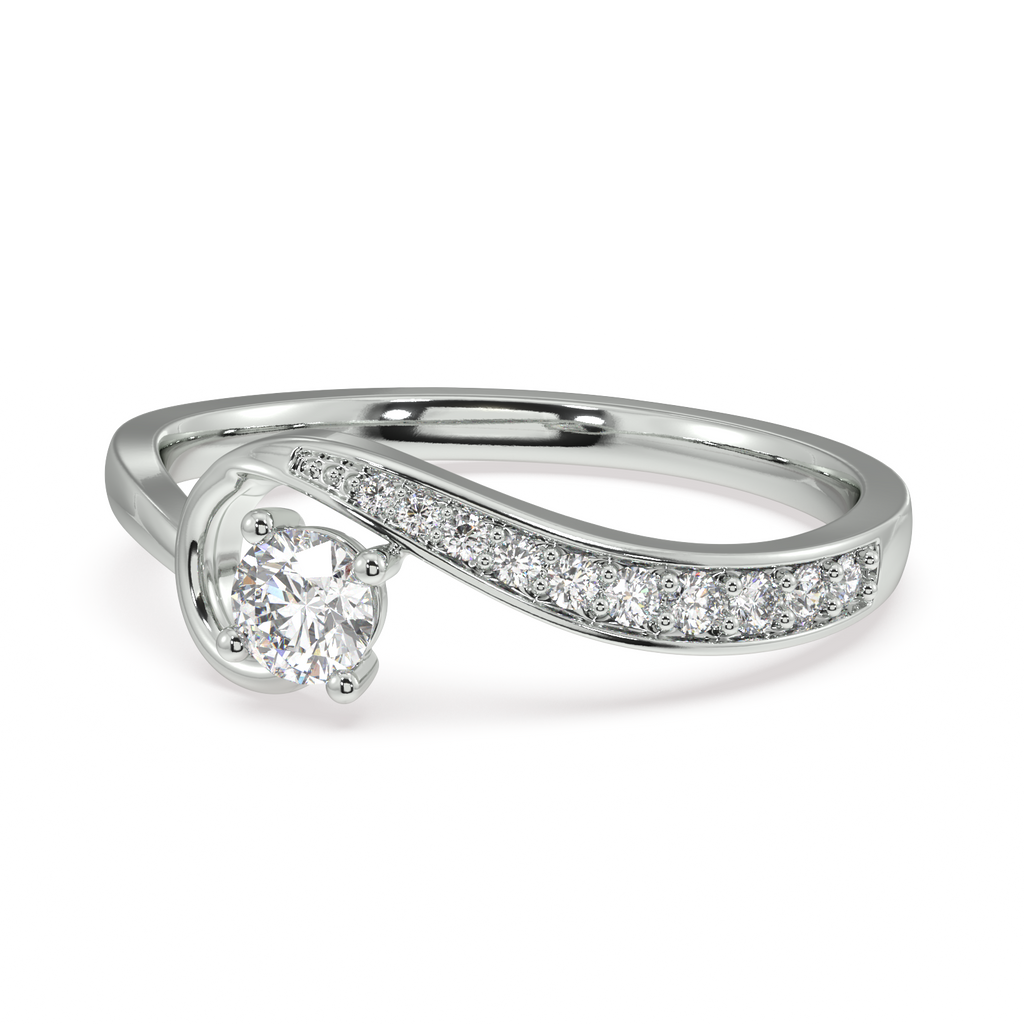 Glamorous and Gilded Gold and Diamond Ring