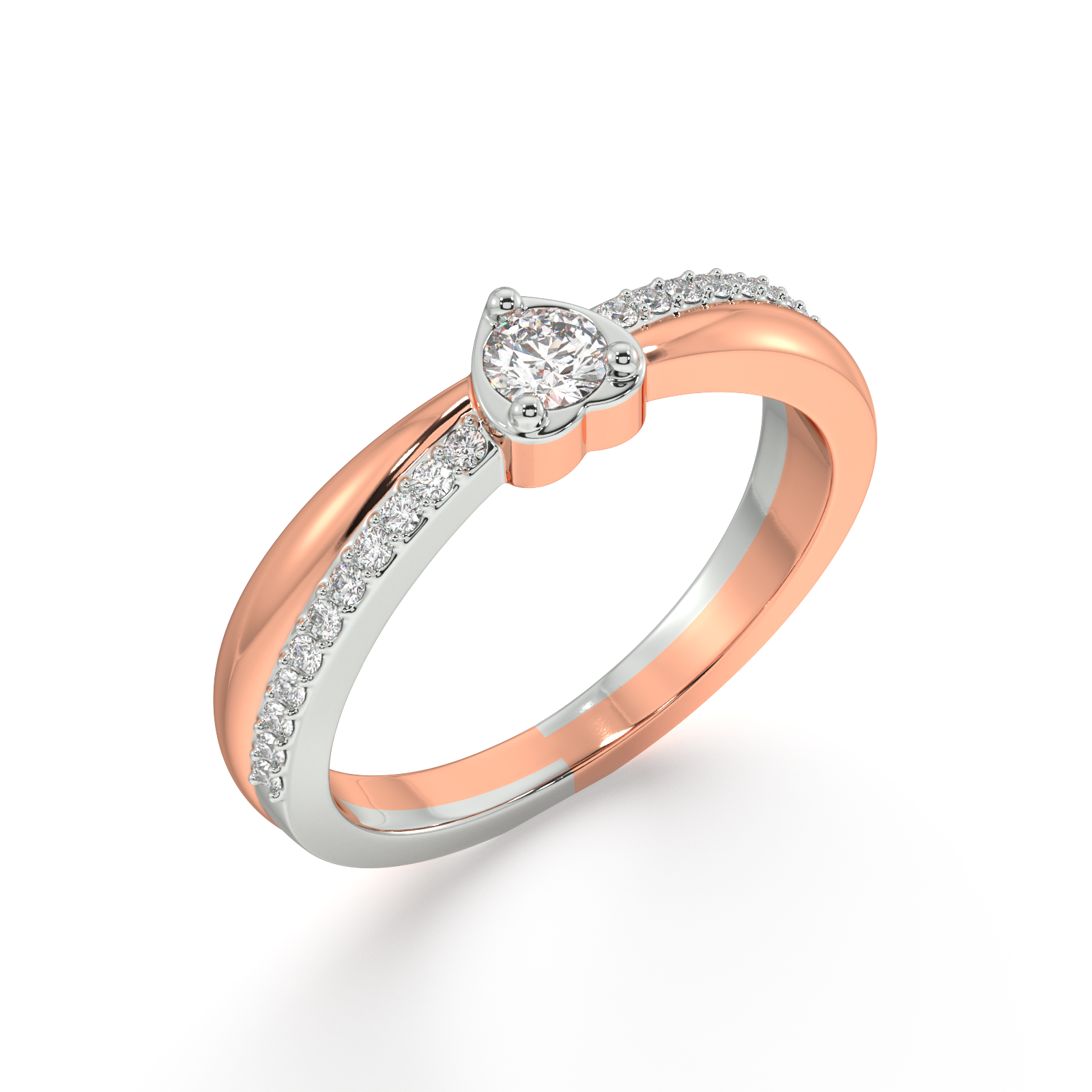 Pixie's Heart Two Tone Ring