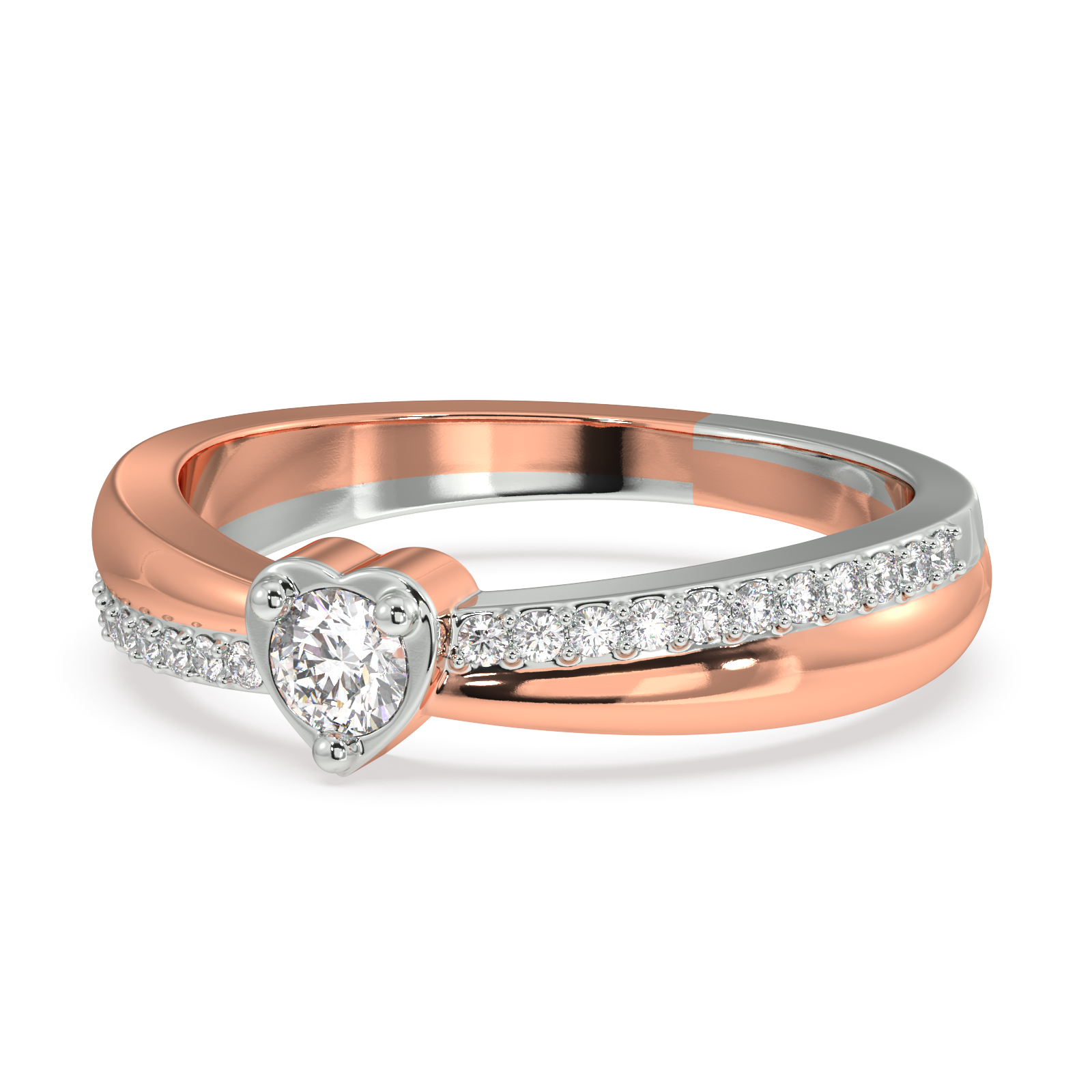 Pixie's Heart Two Tone Ring