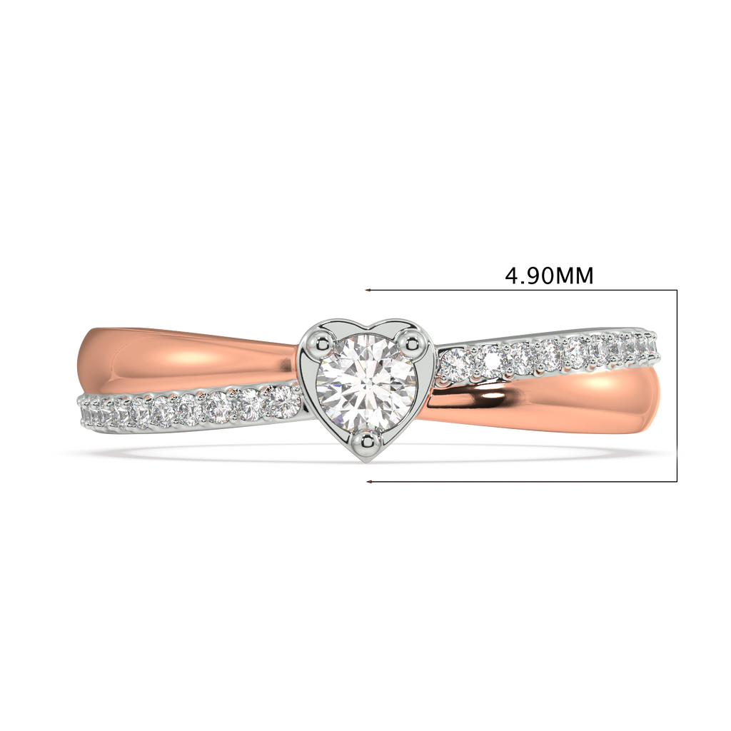 Pixie's Heart Two Tone Ring