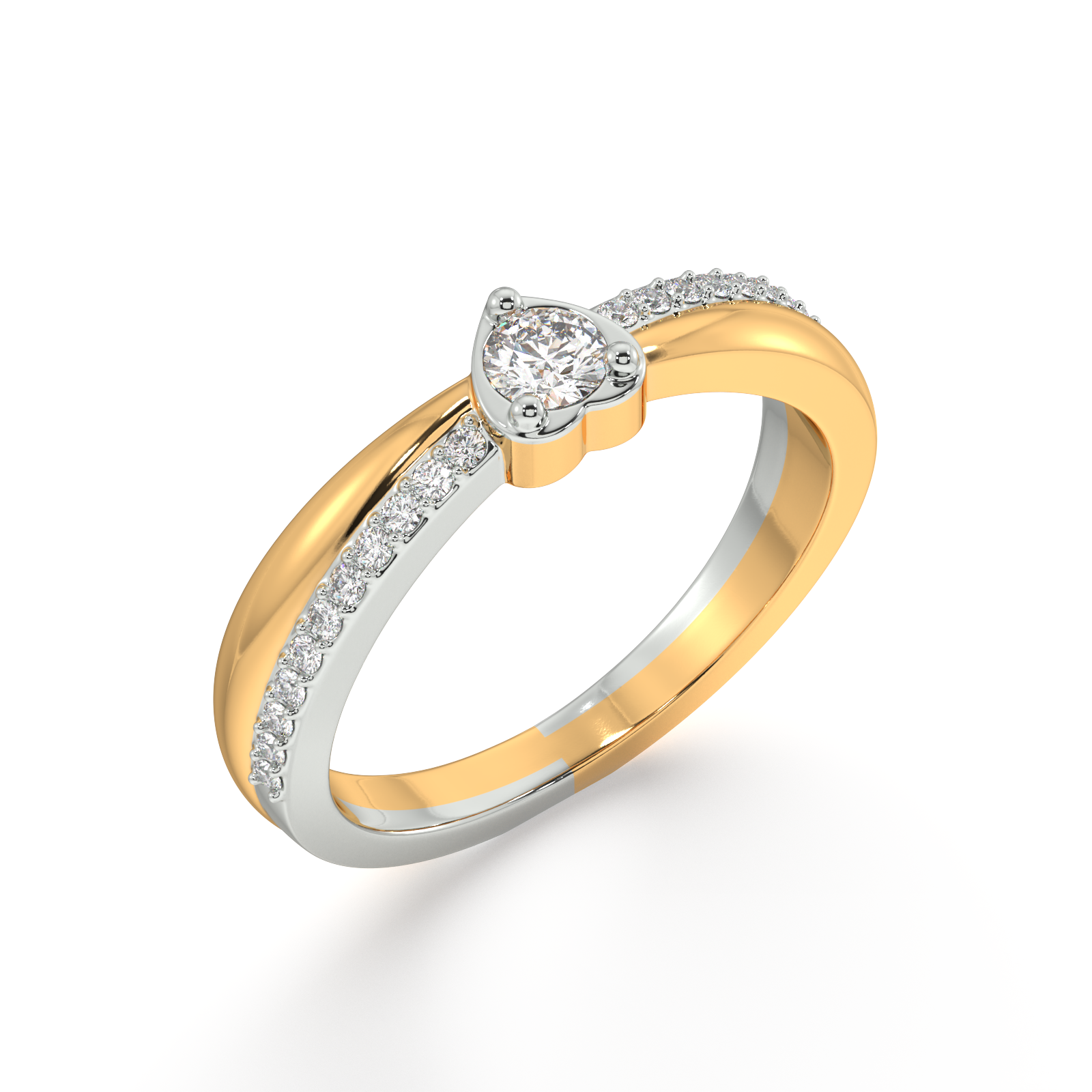 Pixie's Heart Two Tone Ring