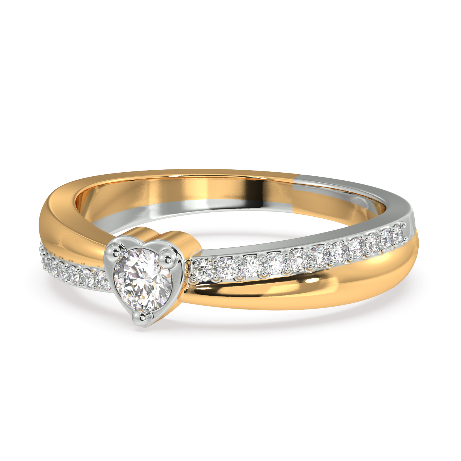 Pixie's Heart Two Tone Ring