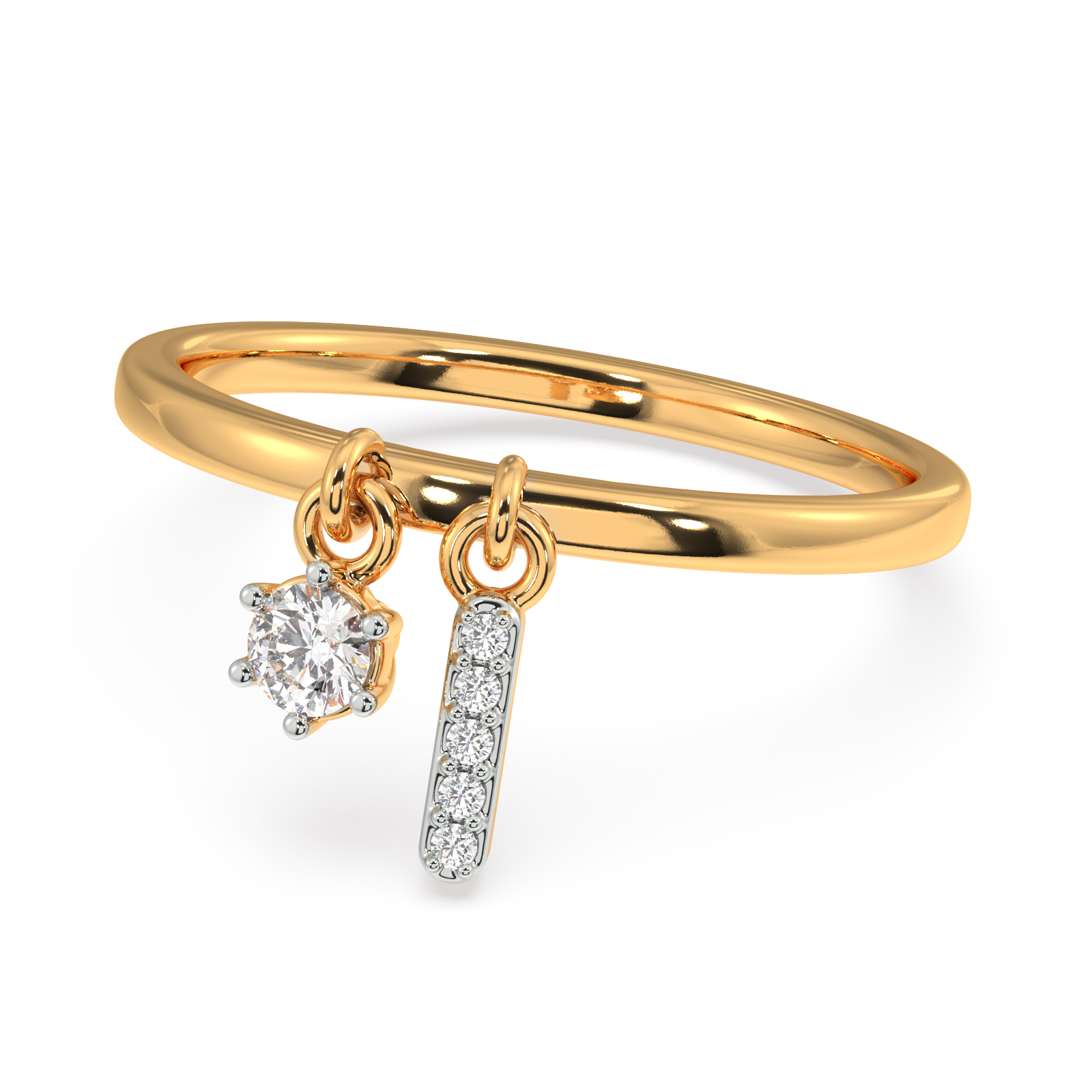 Beguiling Brilliance Gold and Diamond Ring