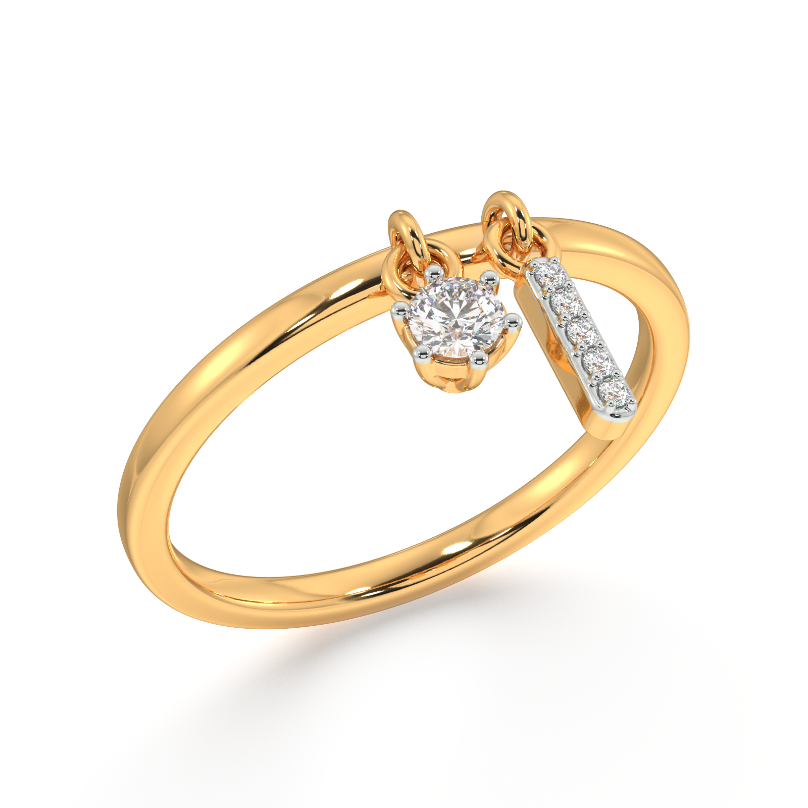 Beguiling Brilliance Gold and Diamond Ring