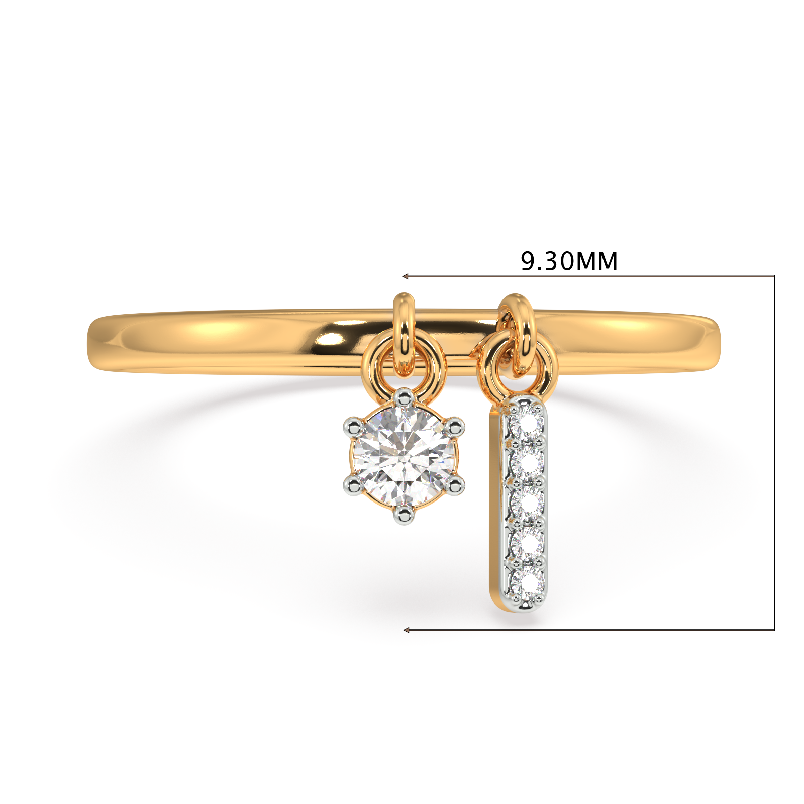 Beguiling Brilliance Gold and Diamond Ring
