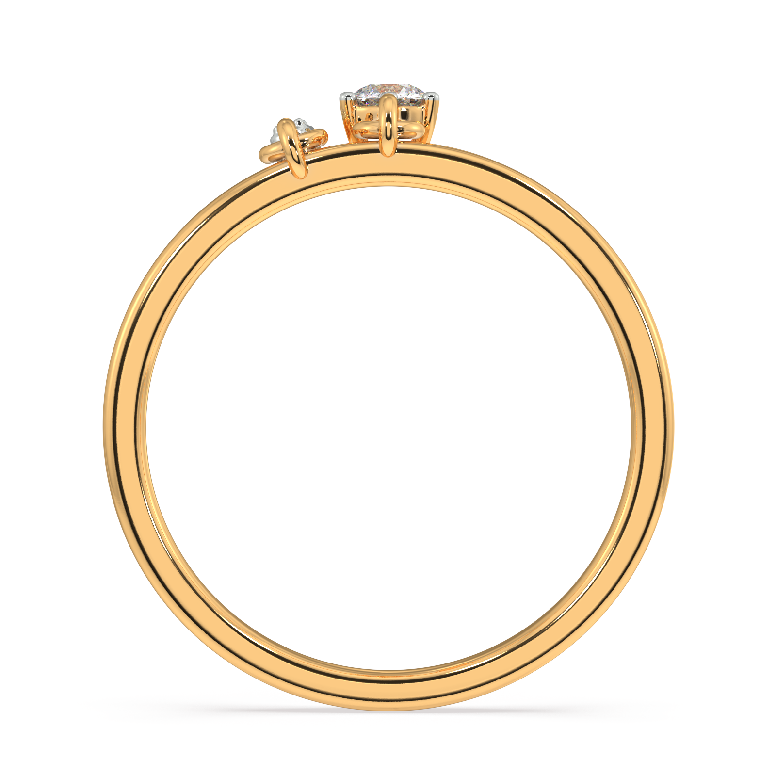 Beguiling Brilliance Gold and Diamond Ring