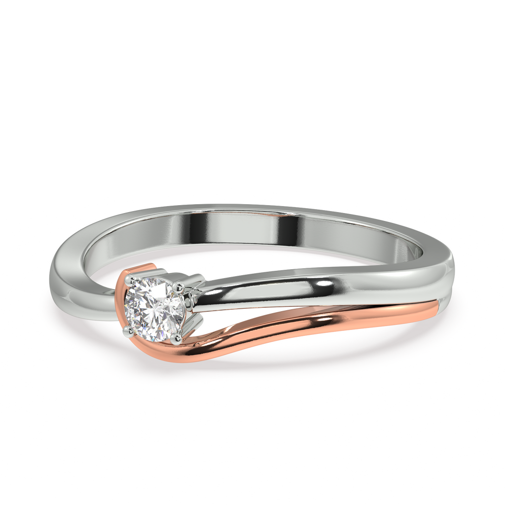 Candour and Colour Two tone Gold and Diamond Ring