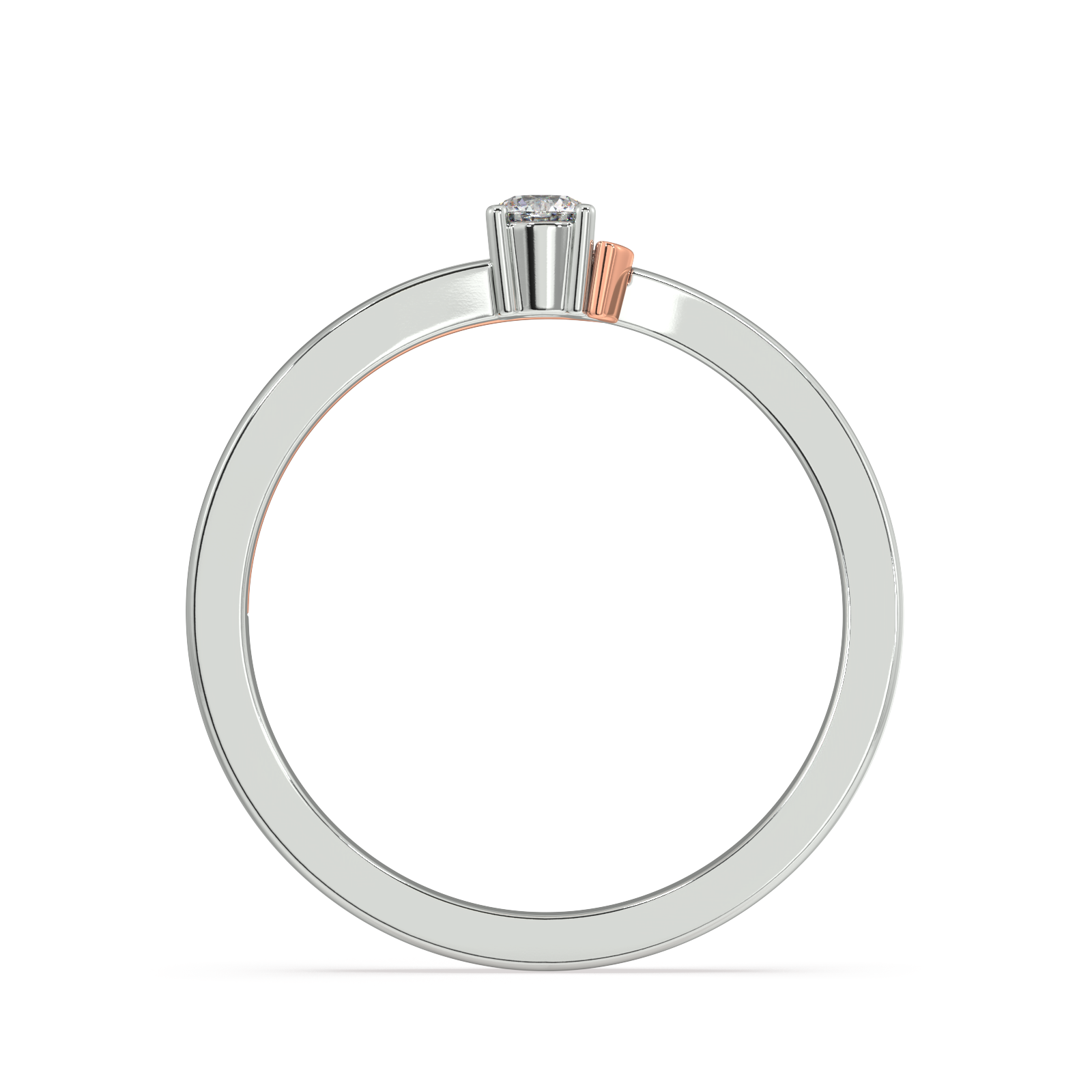 Candour and Colour Two tone Gold and Diamond Ring