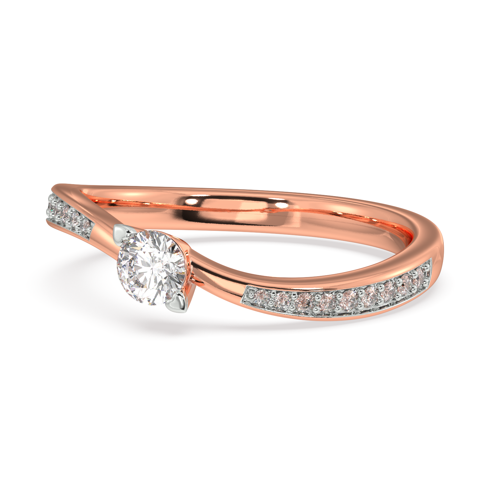 Petal Poise Gold and Diamond Ring