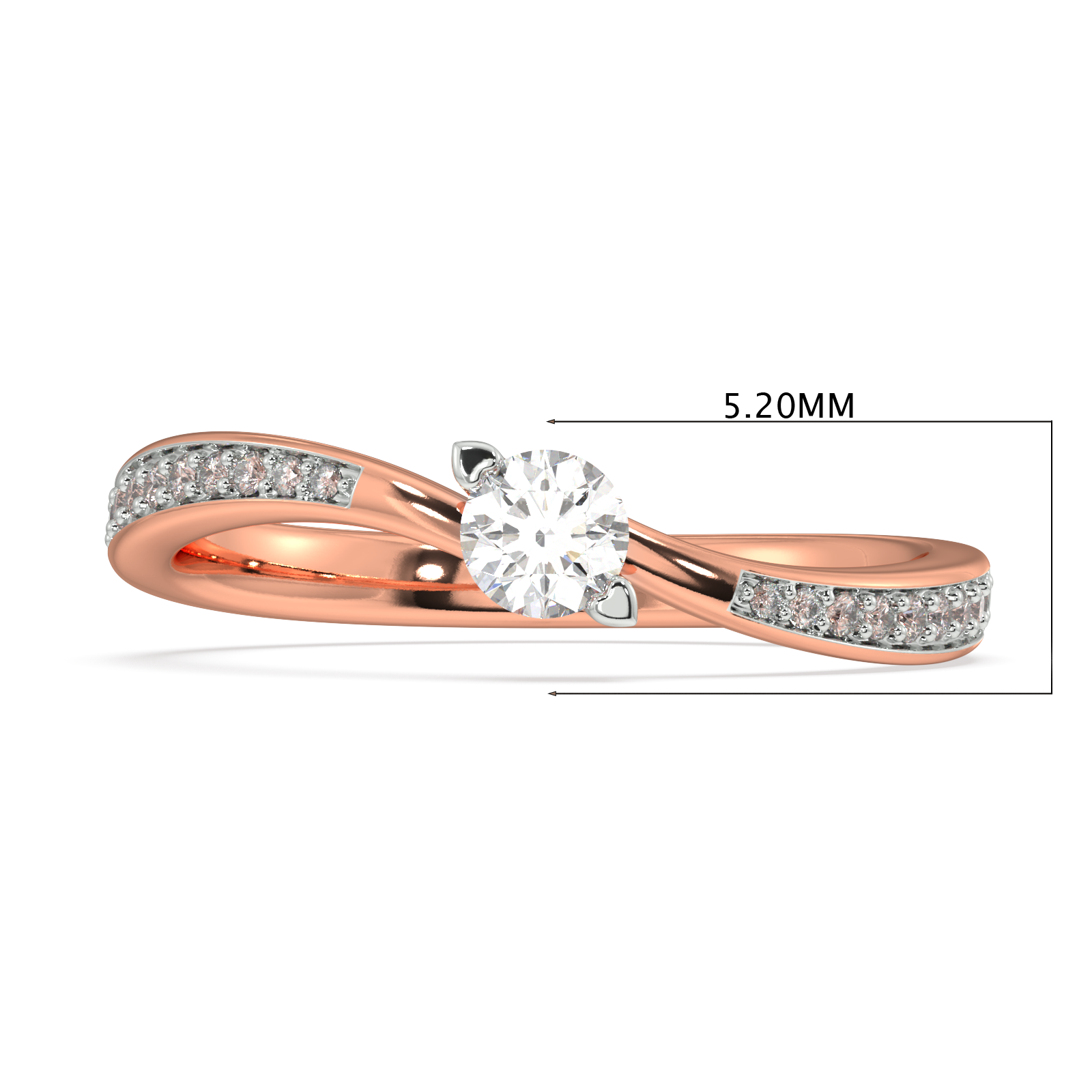 Petal Poise Gold and Diamond Ring