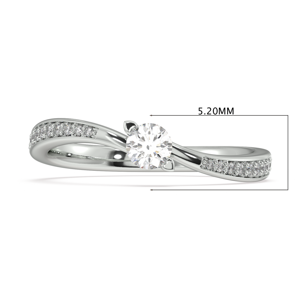 Petal Poise Gold and Diamond Ring